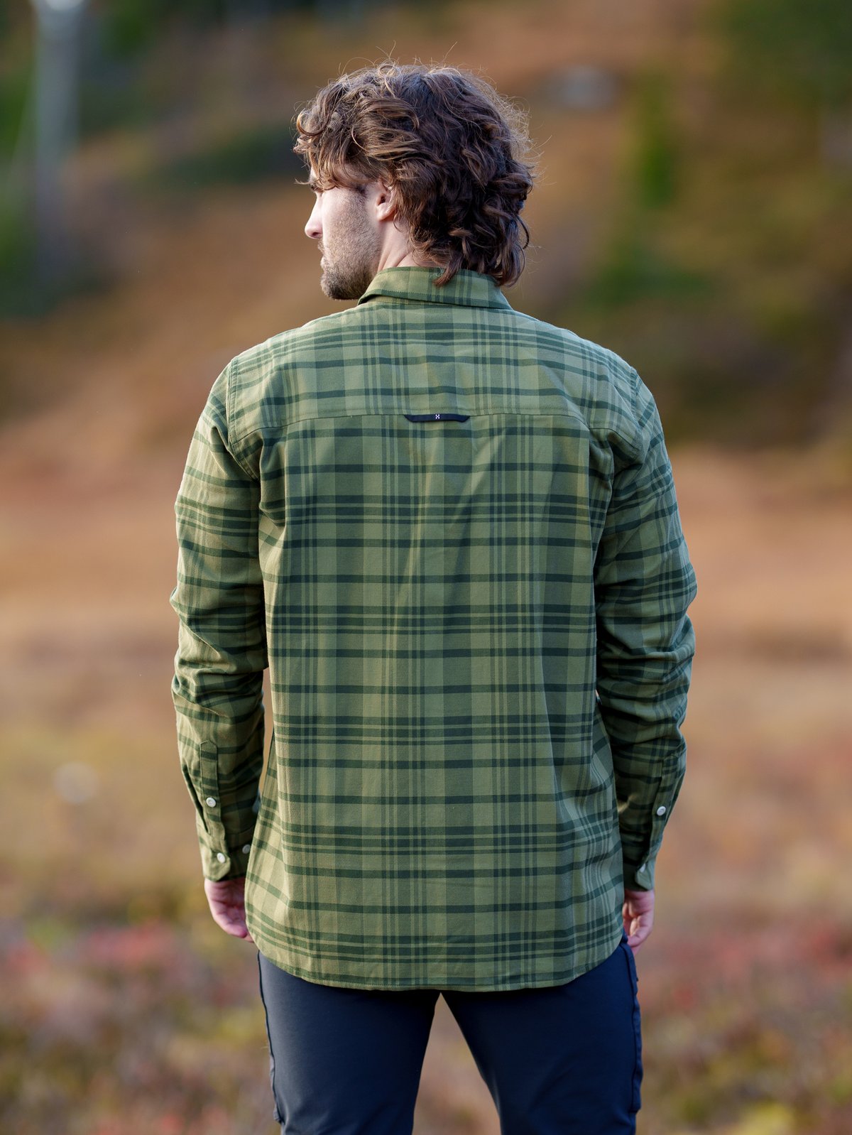Haglöfs Virke Flannel Shirt Men Seaweed green/Olive green