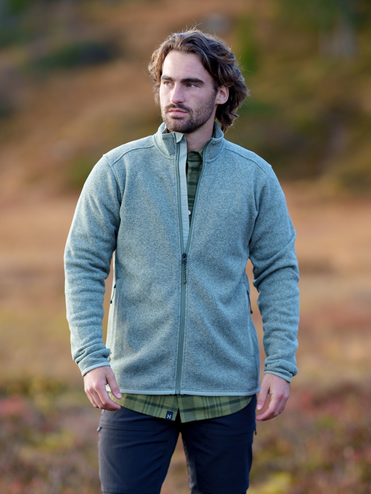 Haglöfs Swook II Mid Jacket Men Chlorophyll Green/Dew Green