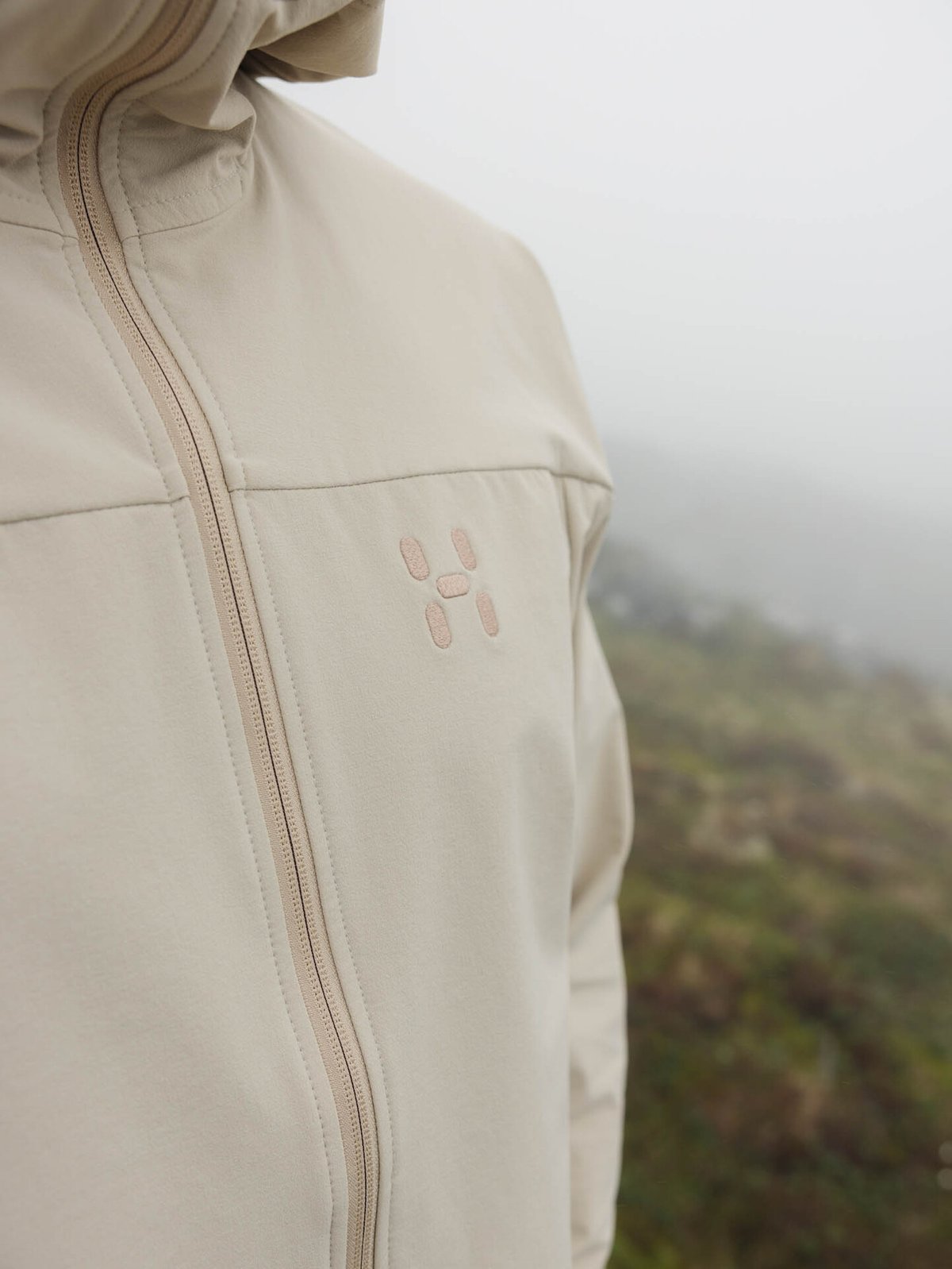 Haglöfs Rosson Softshell Hood Men Chalk Beige