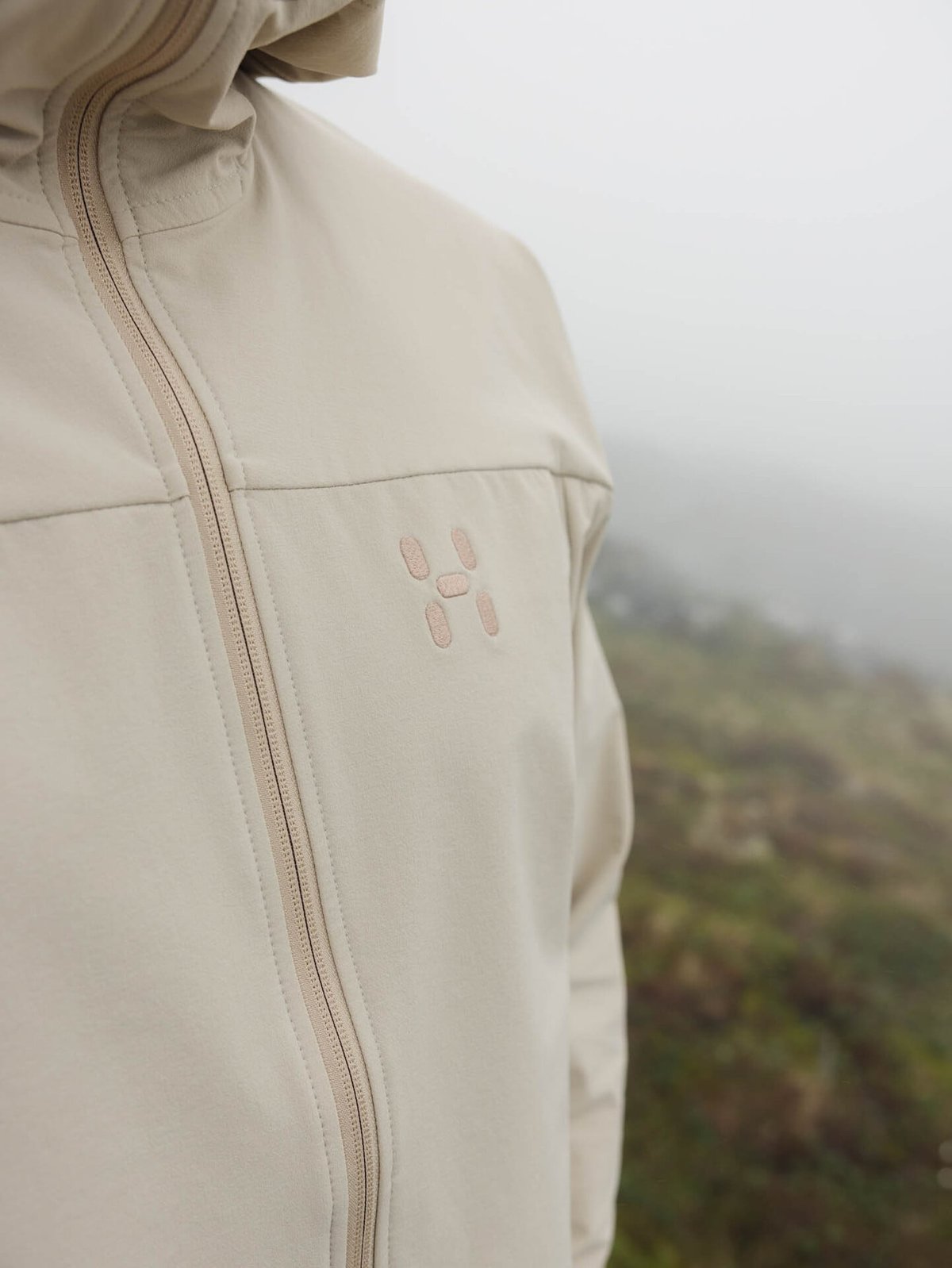 Haglöfs Rosson Softshell Hood Men Chalk Beige
