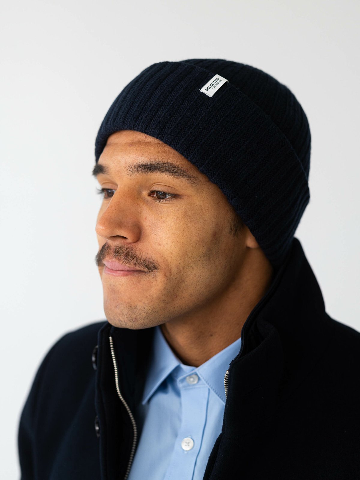 Selected Homme Selected Homme Merino Wool Beanie Sky Captain