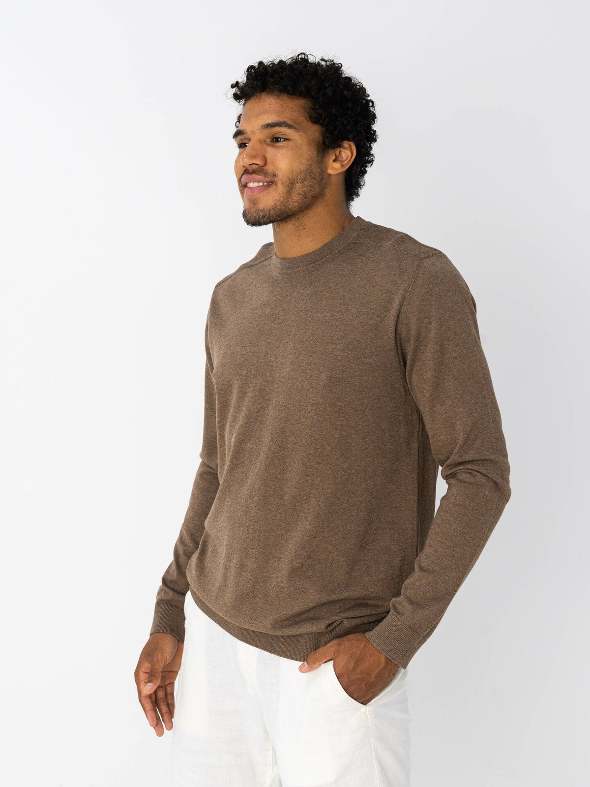 Selected Homme Berg Crew Neck Teak