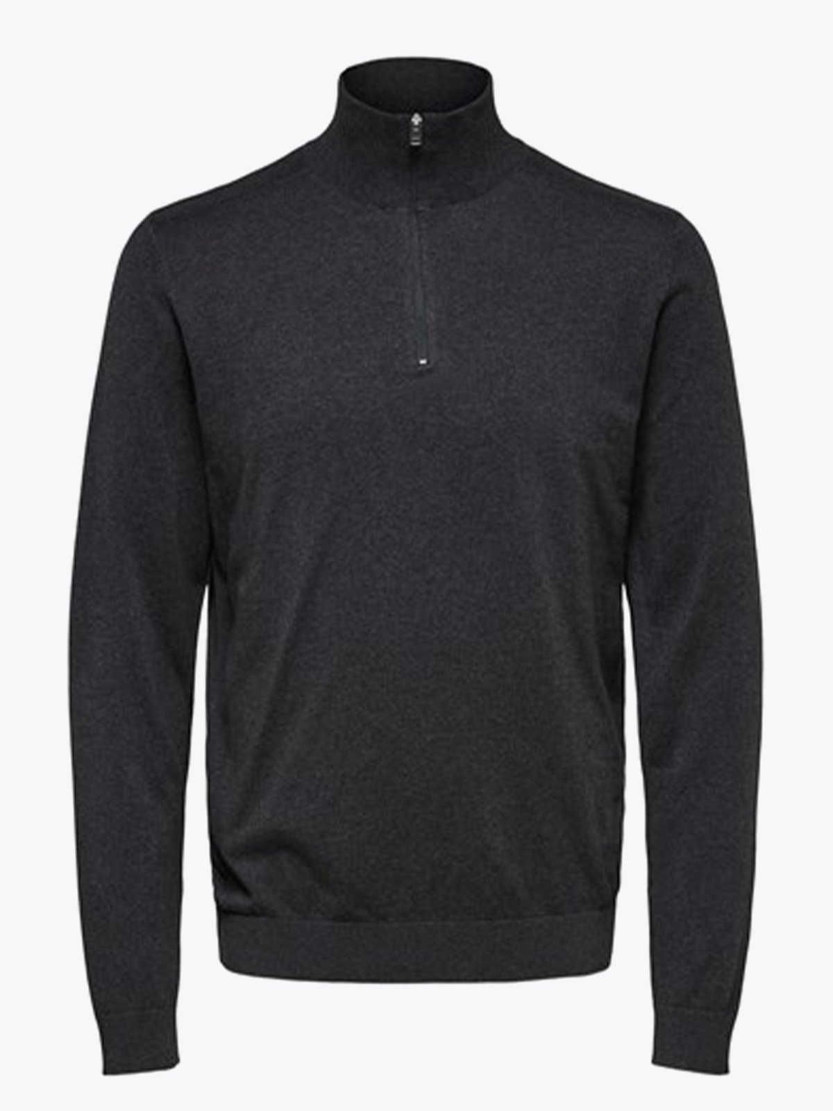 Selected Homme Selected Homme Berg Long Sleeve Half Zip Antracit Melange