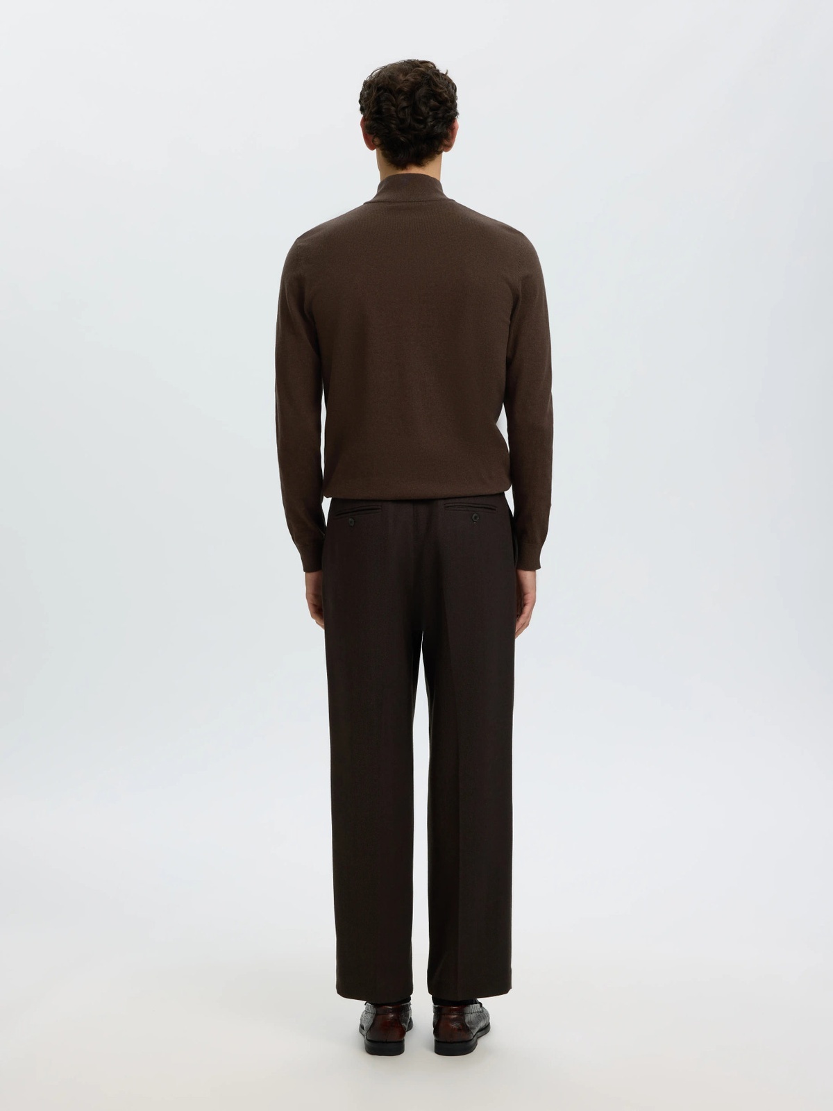Selected Homme Selected Homme Berg Half Zip Cardigan Delicioso Melange