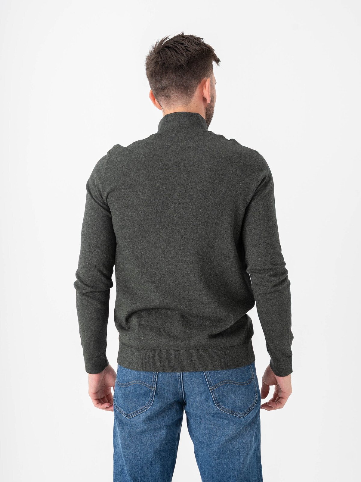 Selected Homme Selected Homme Berg Long Sleeve Half Zip Forest Night Twist