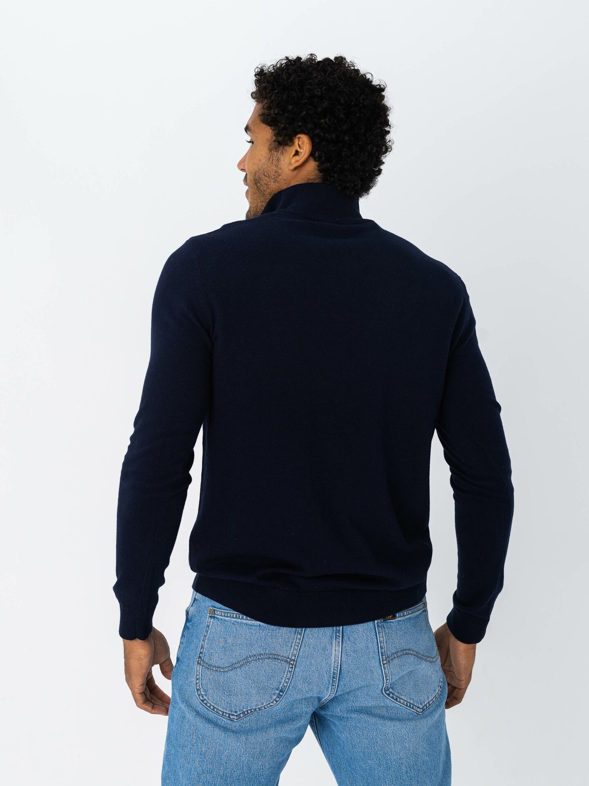 Selected Homme Selected Homme Berg Long Sleeve Half Zip Navy Blazer Melange