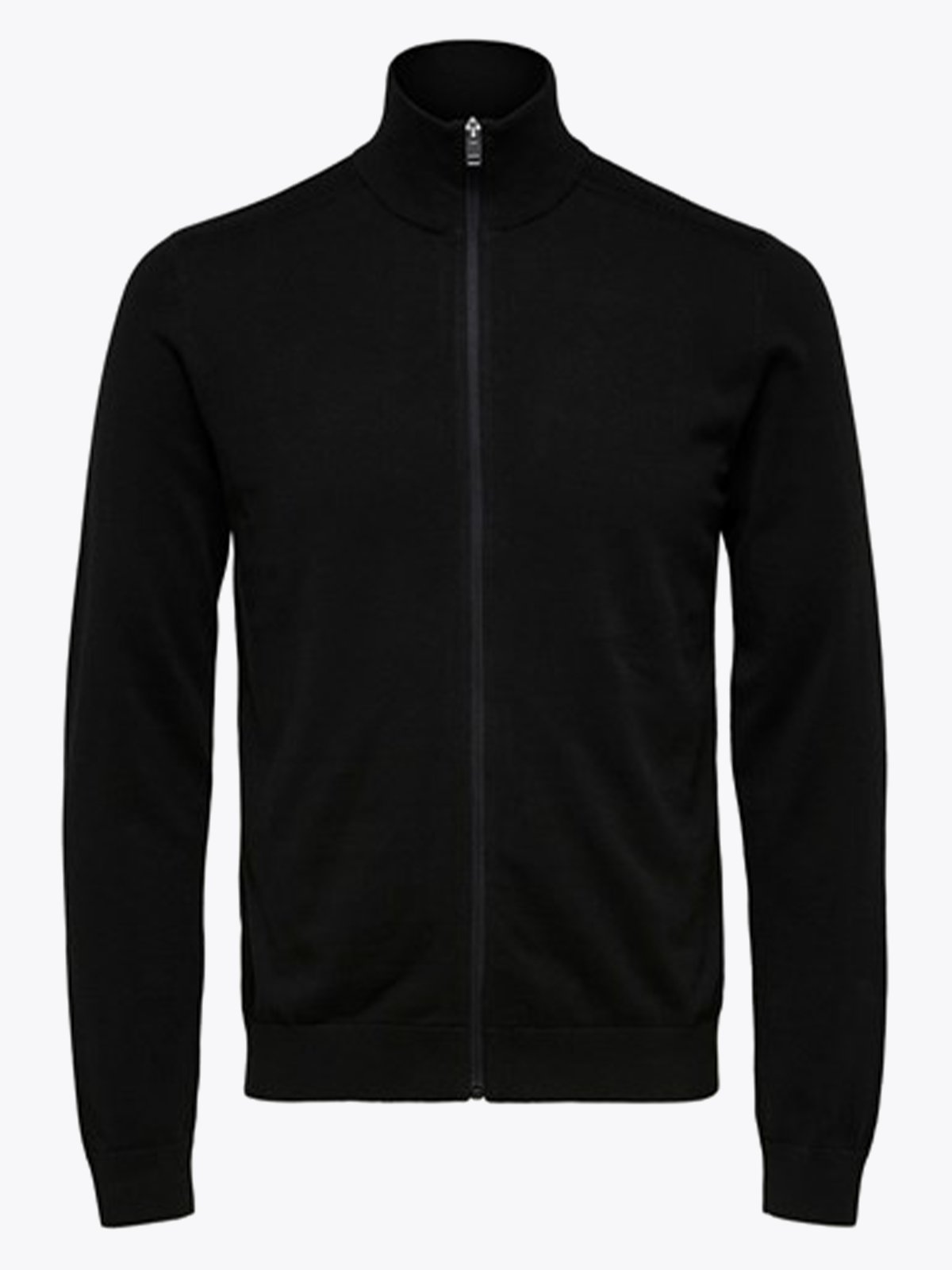 Selected Homme Berg Full Zip Cardigan Black