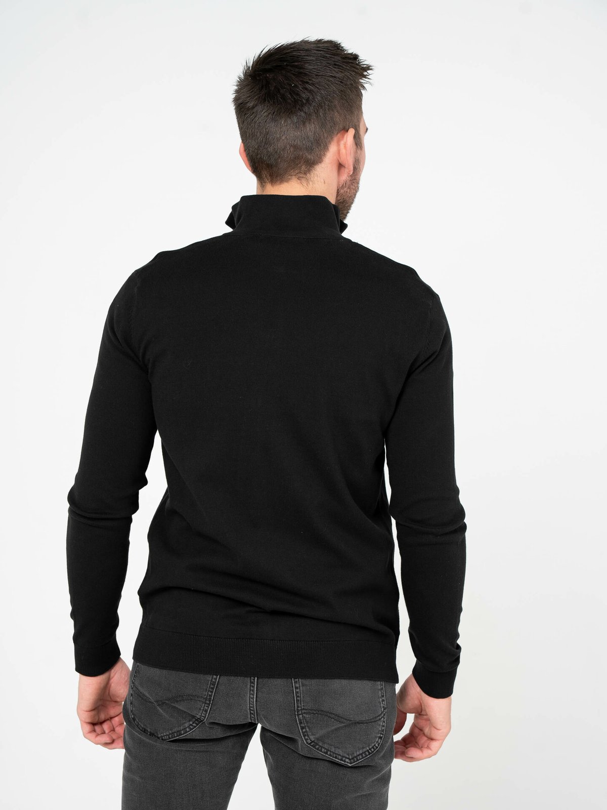 Selected Homme Berg Full Zip Cardigan Black