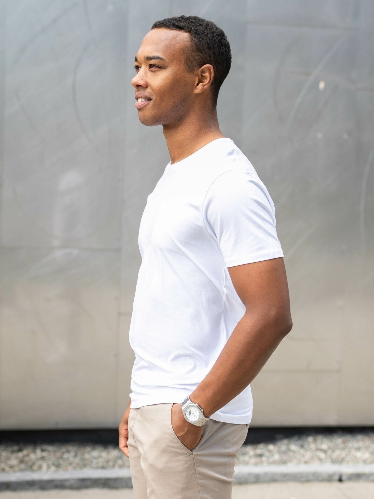 Selected Homme New Pima 3-Pack Short Sleeve O-Neck Bright White