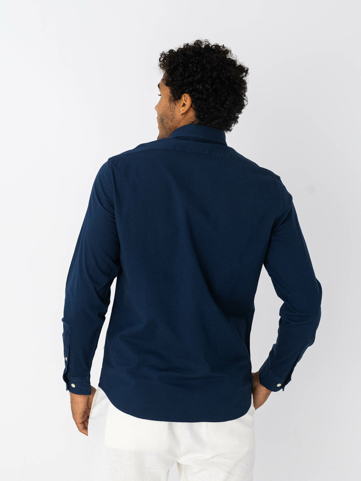 Selected Homme Selected Homme Reg Rick Oxford Shirt Long Sleeve Moonlit Ocean