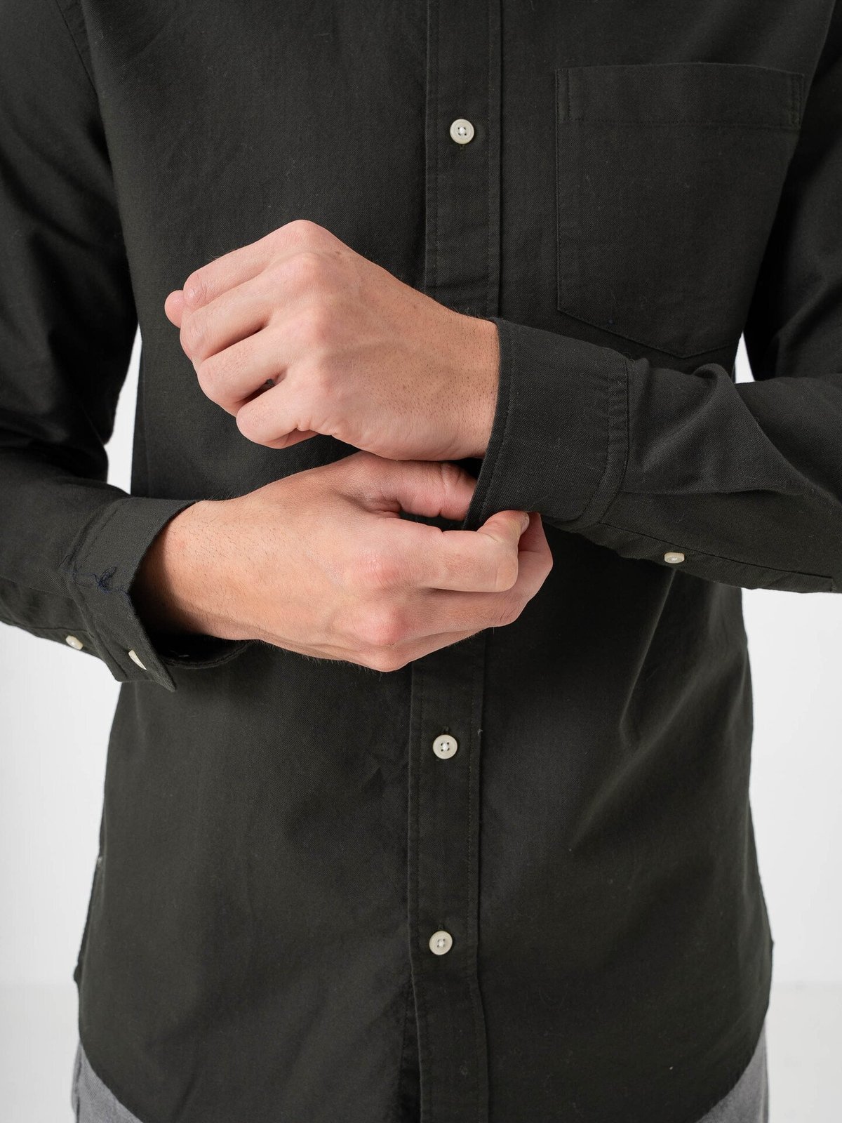 Selected Homme Selected Homme Reg Rick Oxford Shirt Long Sleeve Rosin Mixed Forest Night