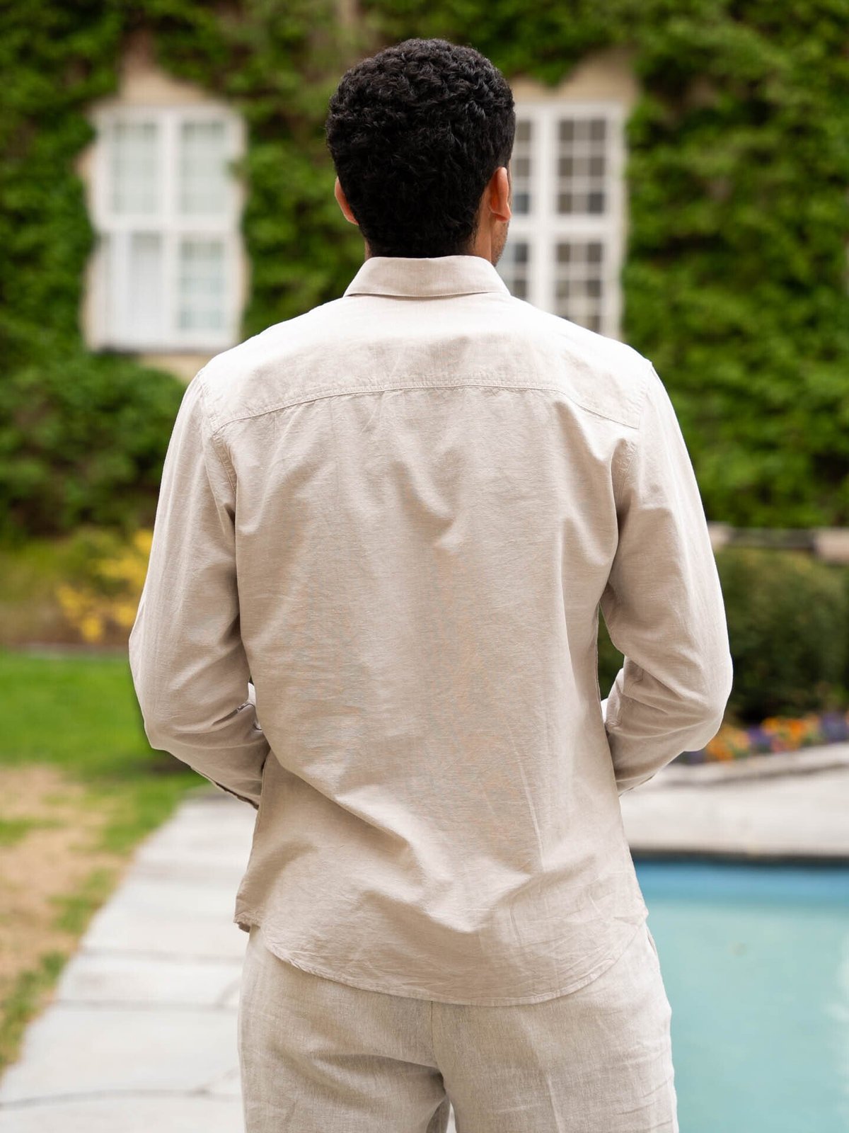 Selected Homme Slim-Sun Shirt Long Sleeve Pure Cashmere