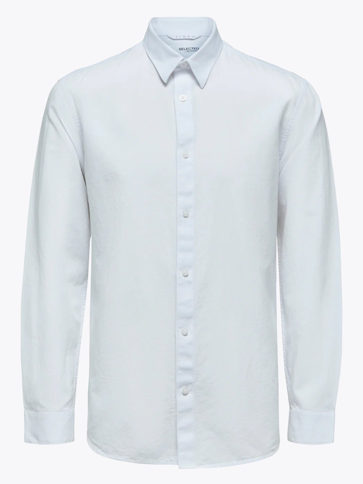 Selected Homme Slim-Sun Shirt Long Sleeve White