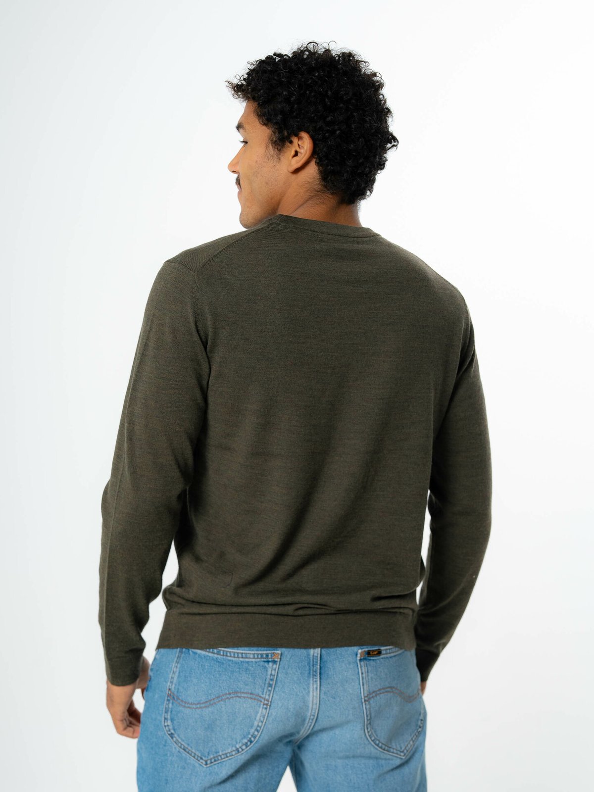 Selected Homme Selected Homme Town Merino Coolmax Knit Crew Forest Night