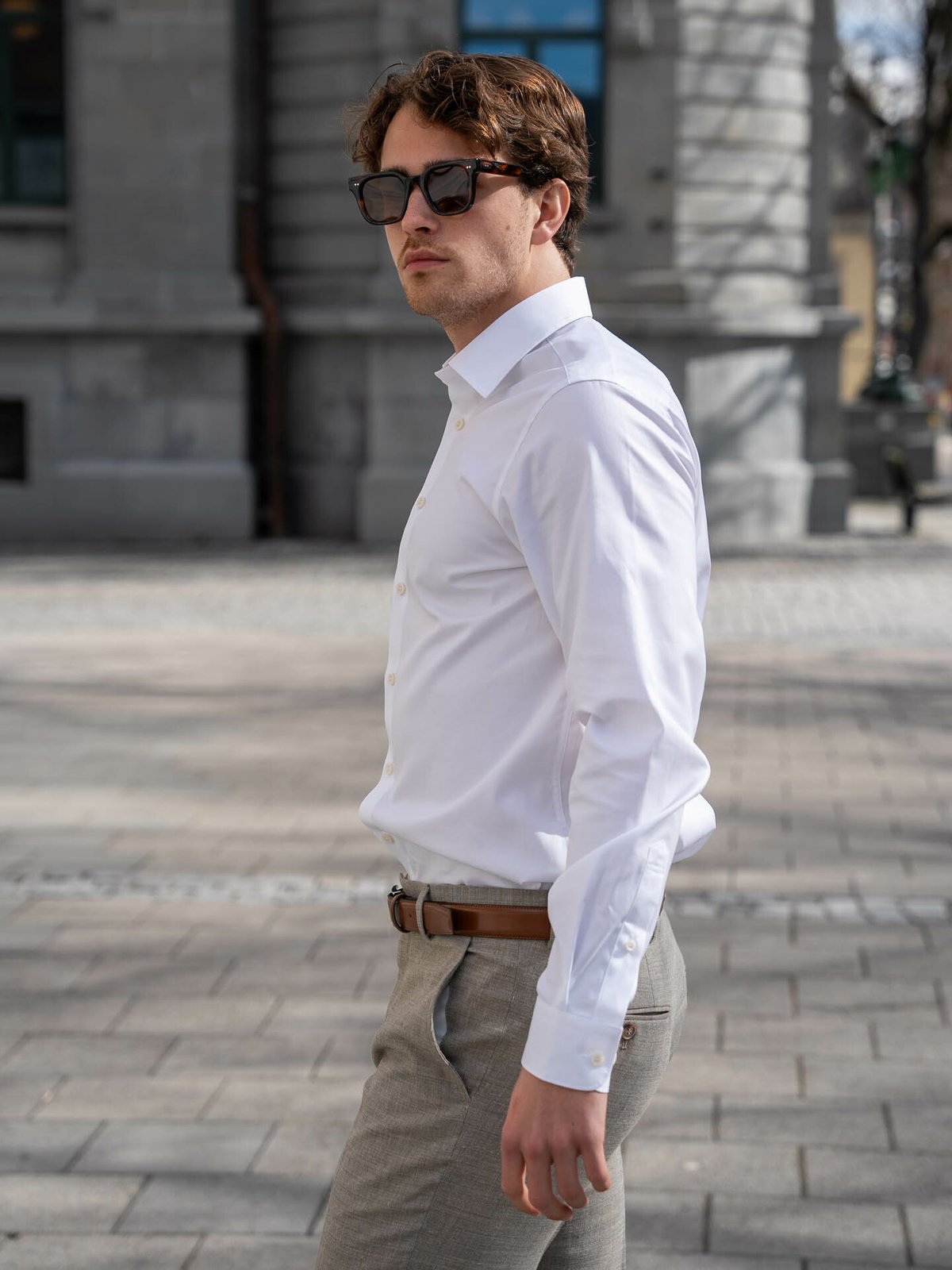 Selected Homme Slim Ethan Shirt Long Sleeve Classic Bright White