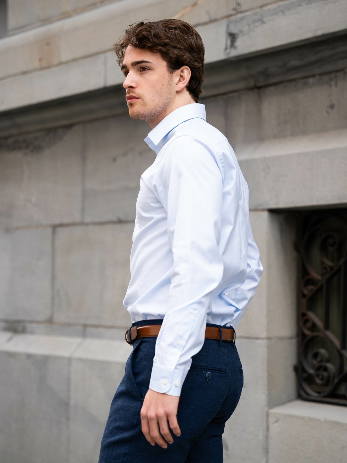 Selected Homme Slim Ethan Shirt Long Sleeve Classic Light Blue