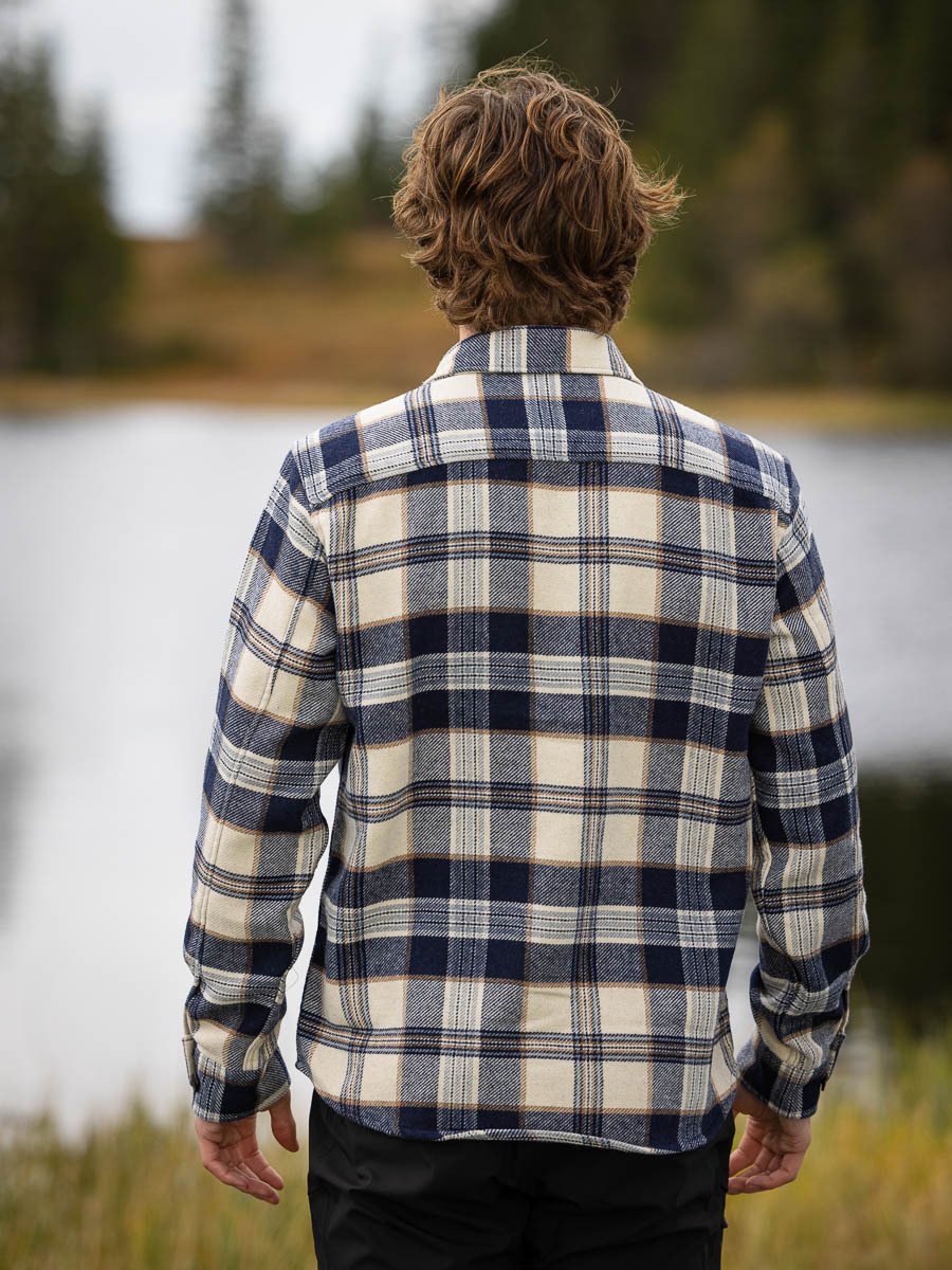 Selected Homme Loose Mason-Pablo Long Sleeve Overshirt Sky Captain Checks