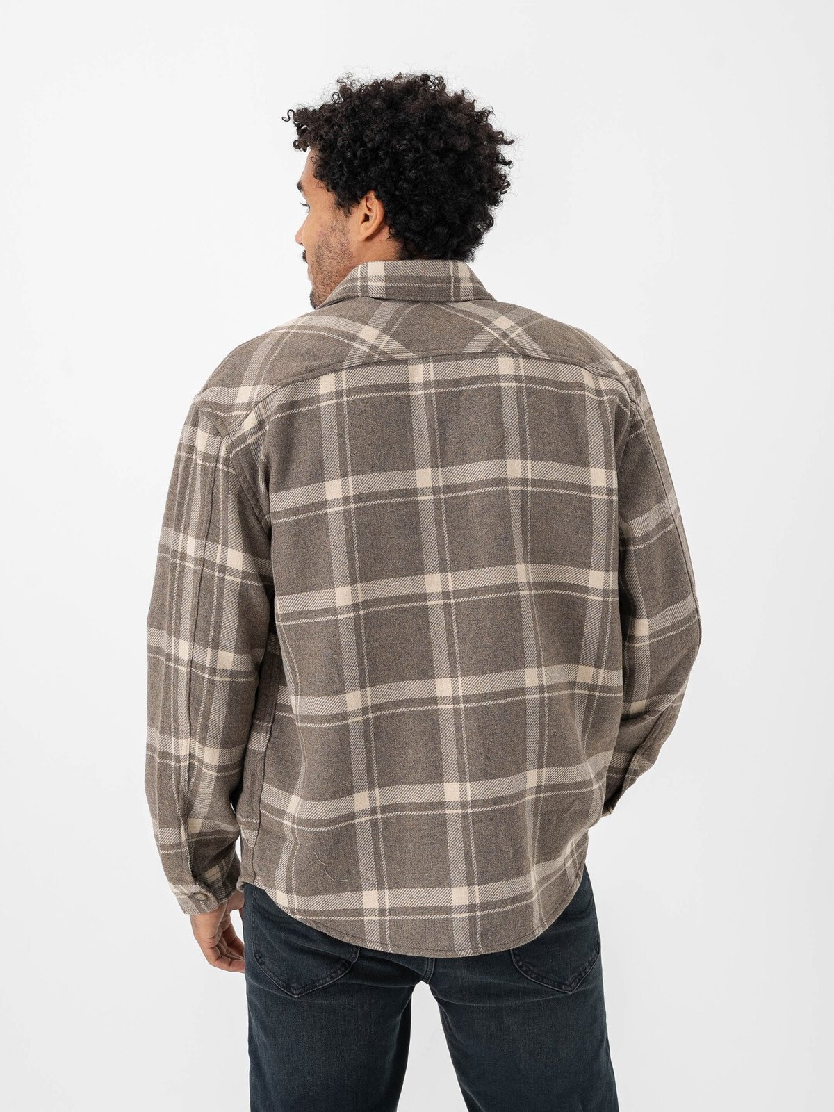 Selected Homme Selected Homme Loose Mason-Pablo Long Sleeve Overshirt Morel Gravel