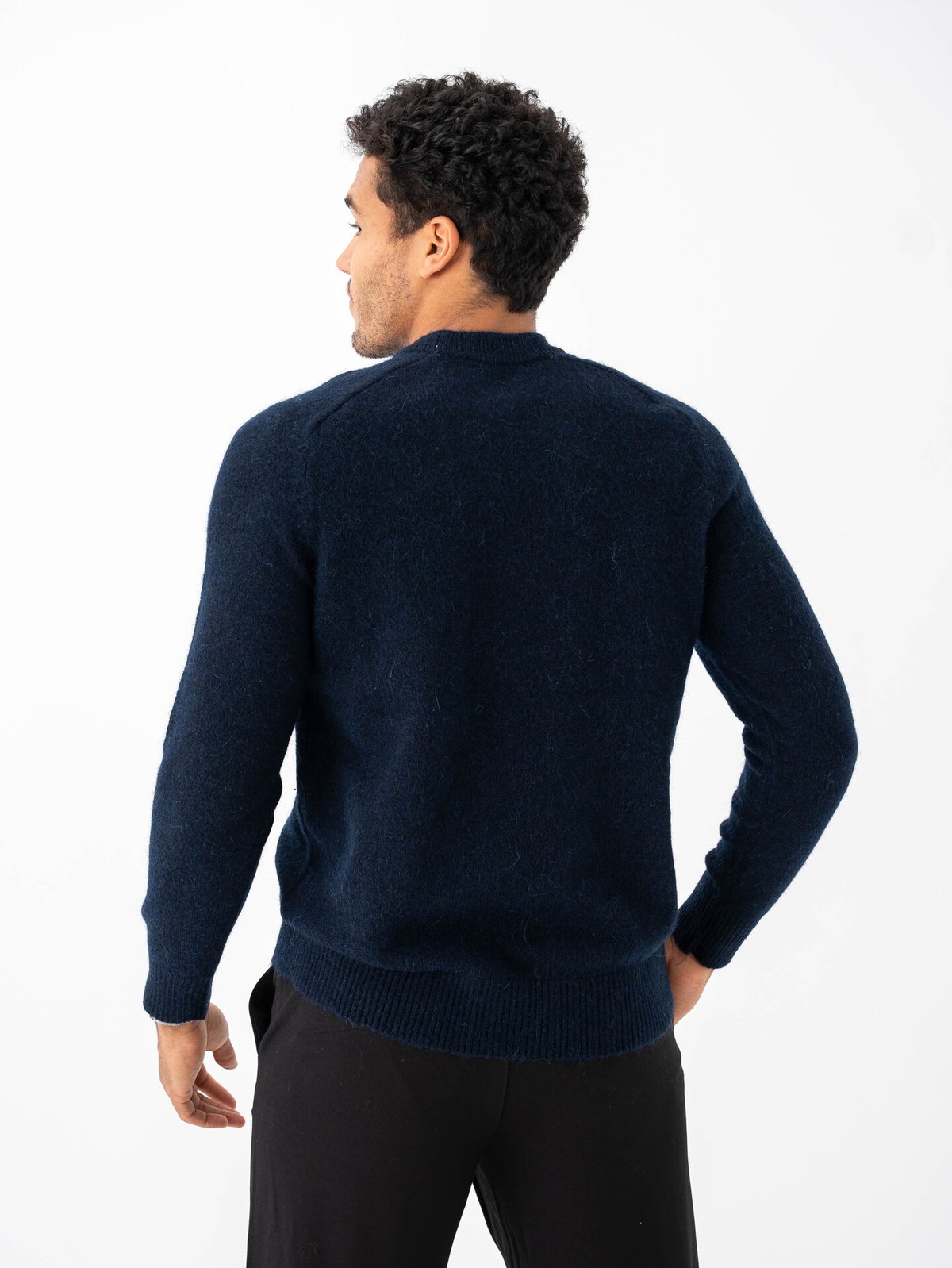 Selected Homme Rai Long Sleeve Knit Crew Neck Sky Captain