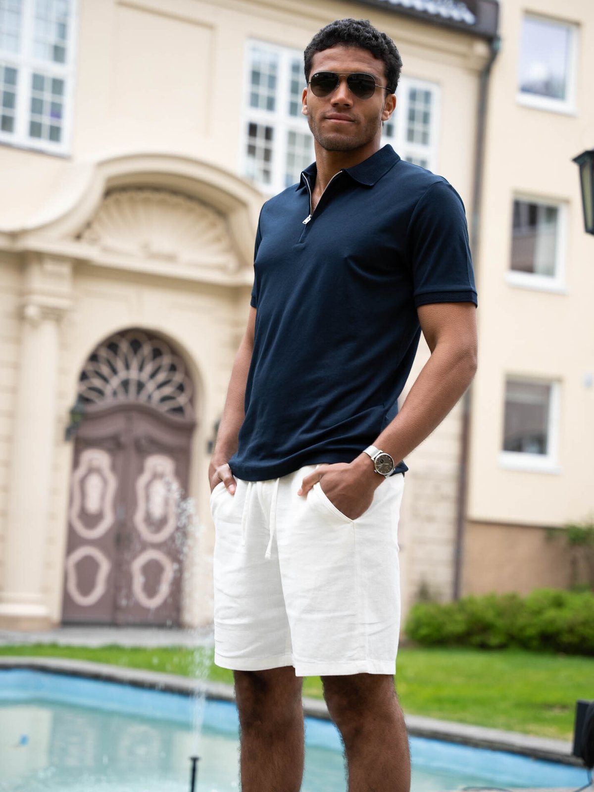 Selected Homme Regular Brody Linen Shorts Cloud Dancer