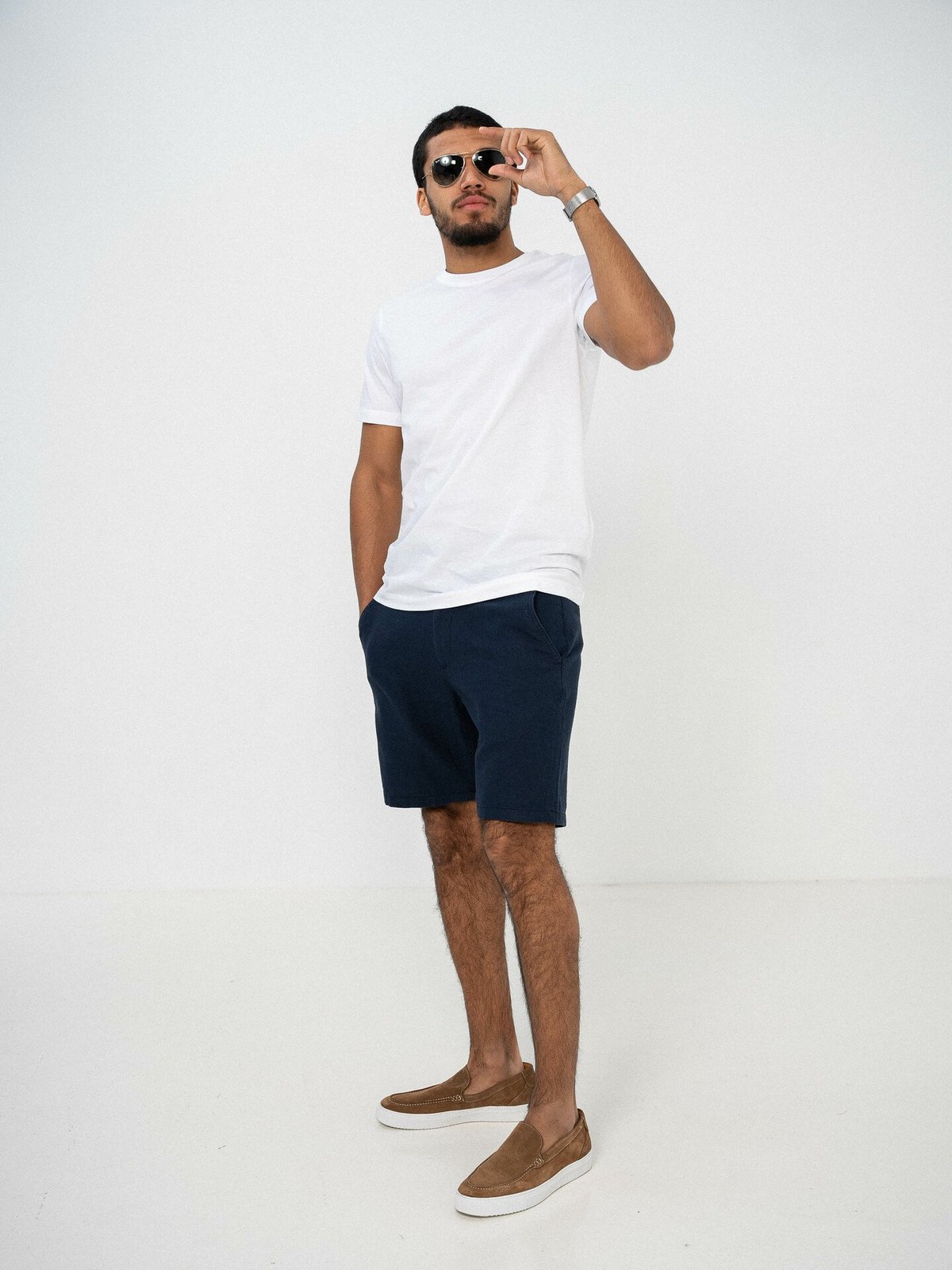 Selected Homme Regular Brody Linen Shorts Dark Sapphire