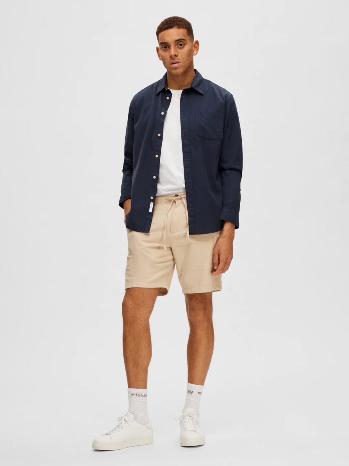Selected Homme Regular Brody Linen Shorts Incense
