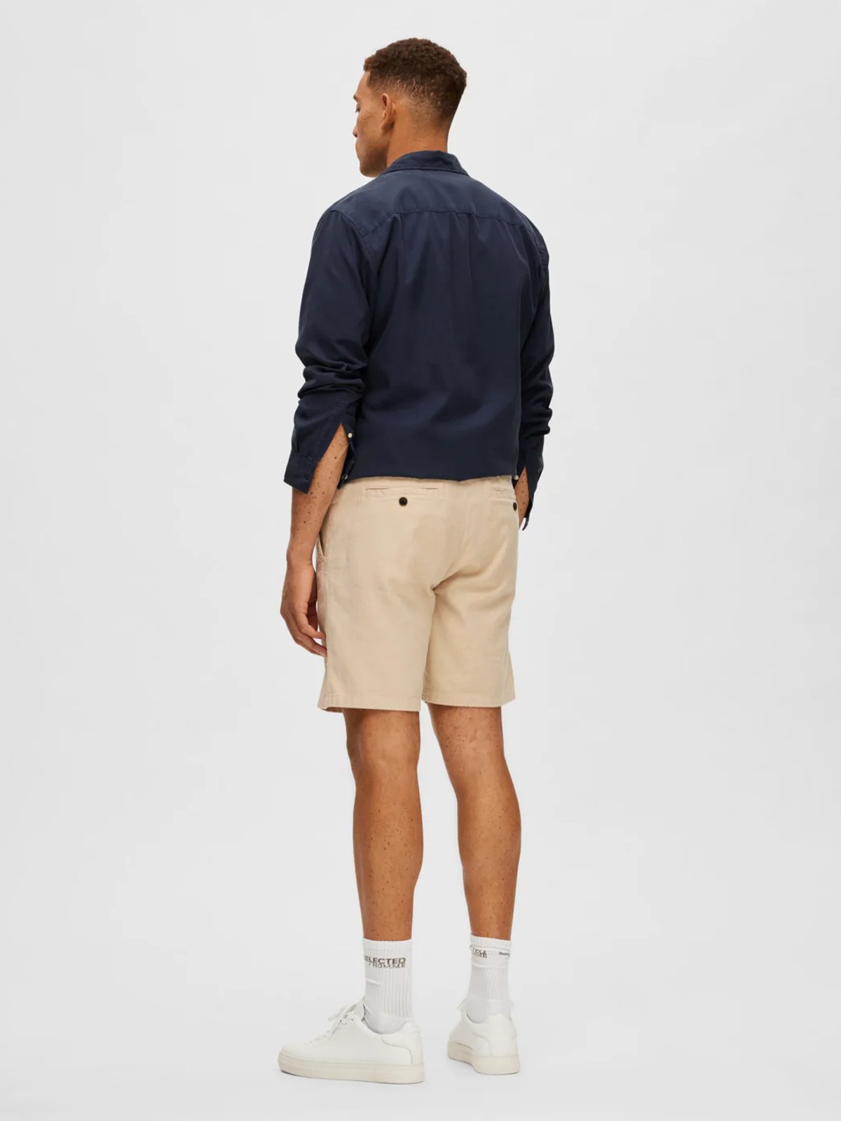 Selected Homme Regular Brody Linen Shorts Incense