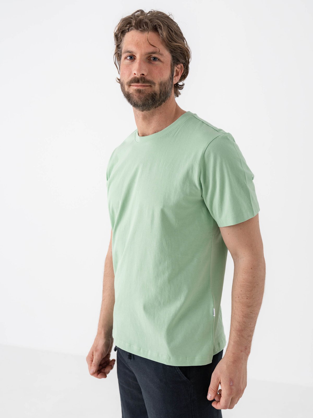 Selected Homme Aspen Short Sleeve O-Neck Tee Hemlock