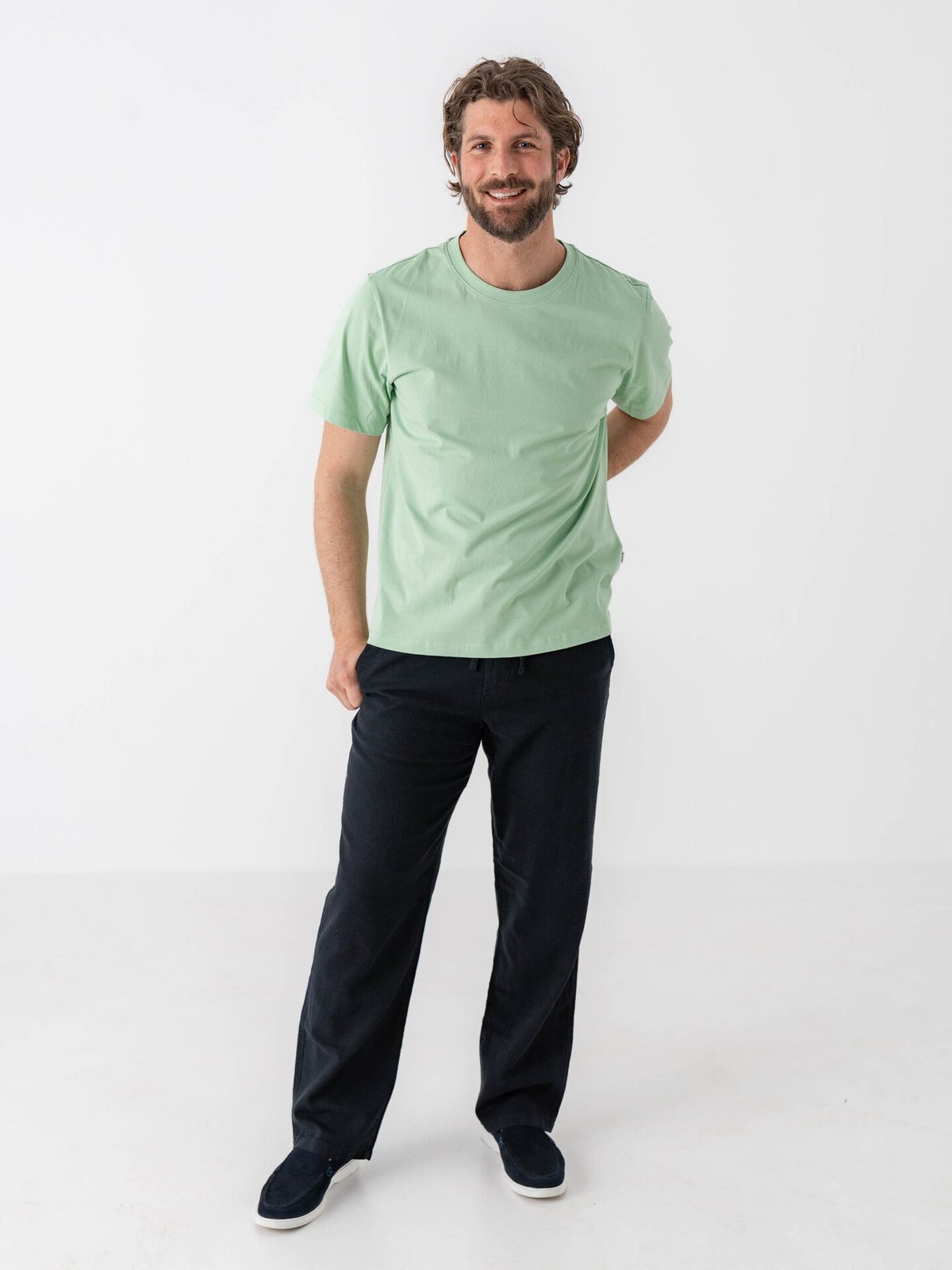 Selected Homme Aspen Short Sleeve O-Neck Tee Hemlock