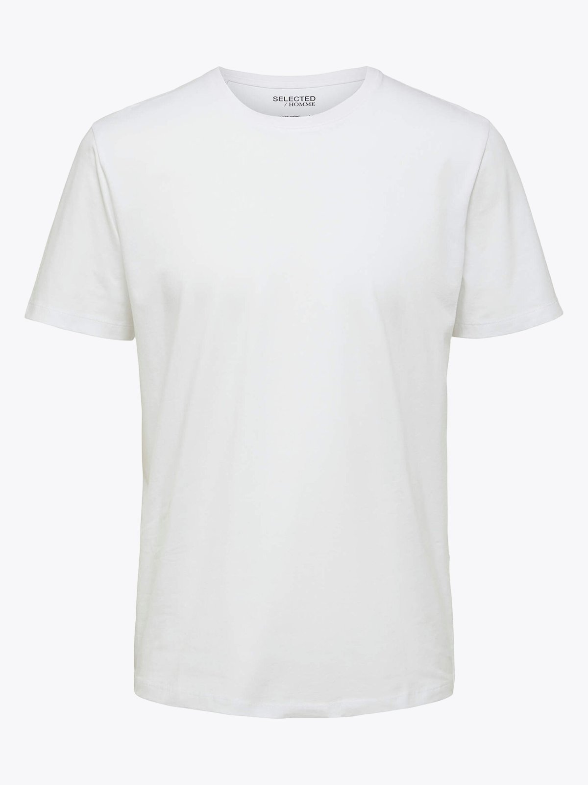 Selected Homme Aspen Short Sleeve O-Neck Tee Bright White