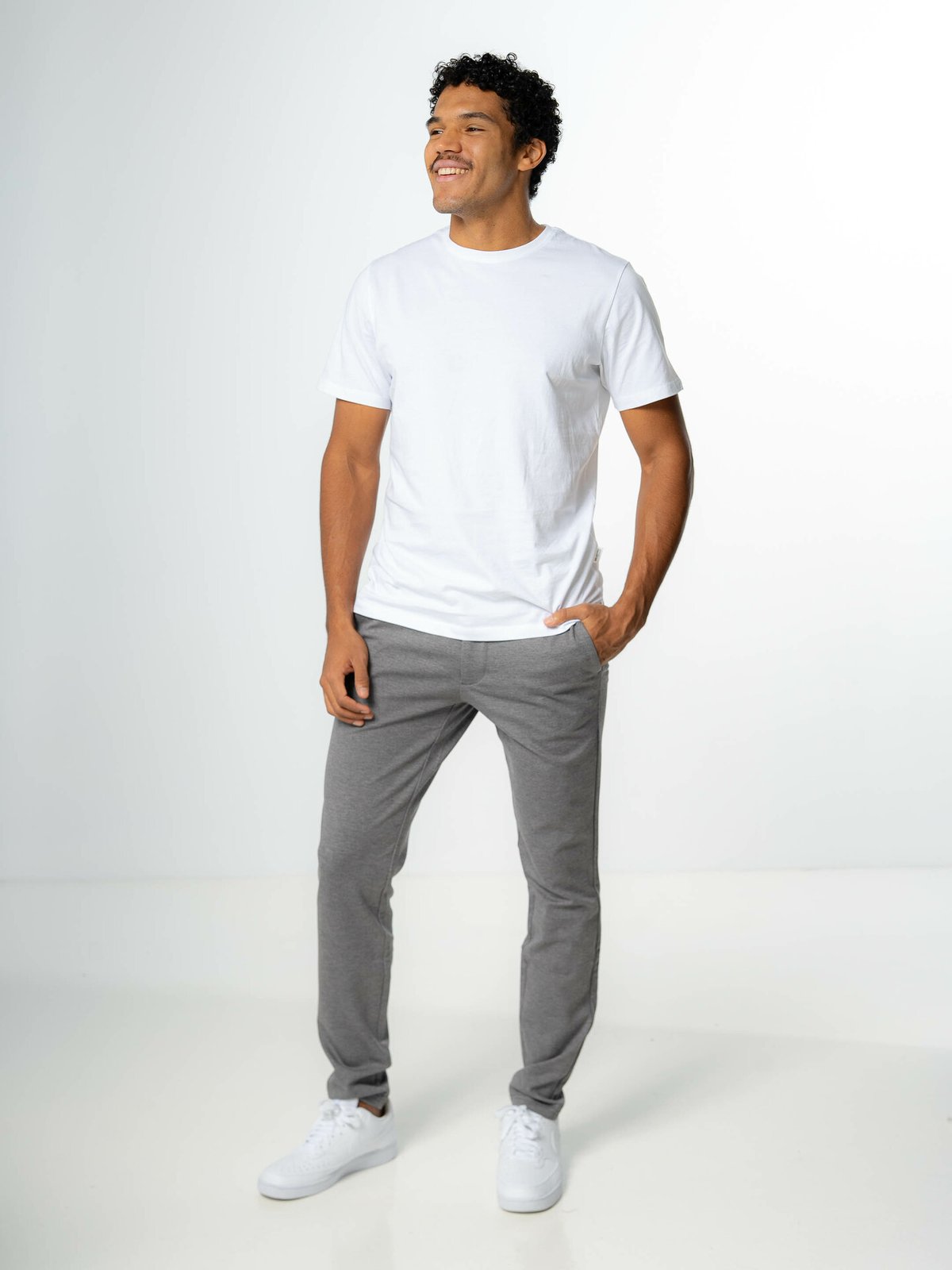 Selected Homme Aspen Short Sleeve O-Neck Tee Bright White