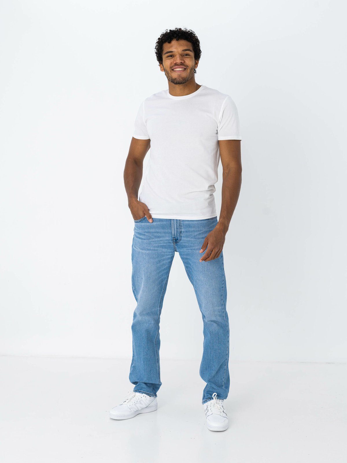 Selected Homme Selected Homme Ael Short Sleeve O-Neck Tee Bright White