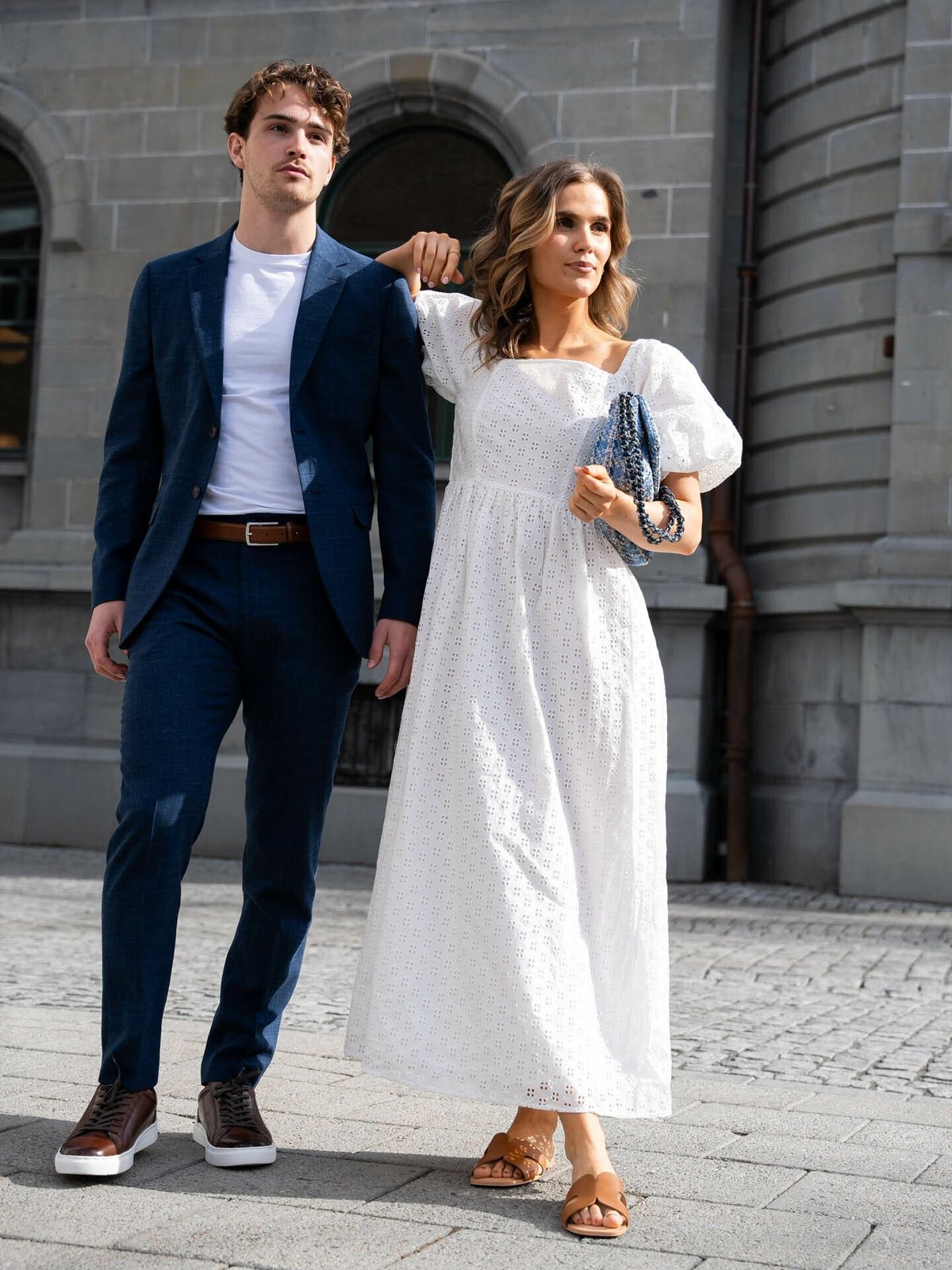 Selected Homme Slim-Oasis Linen Trousers Dark Navy