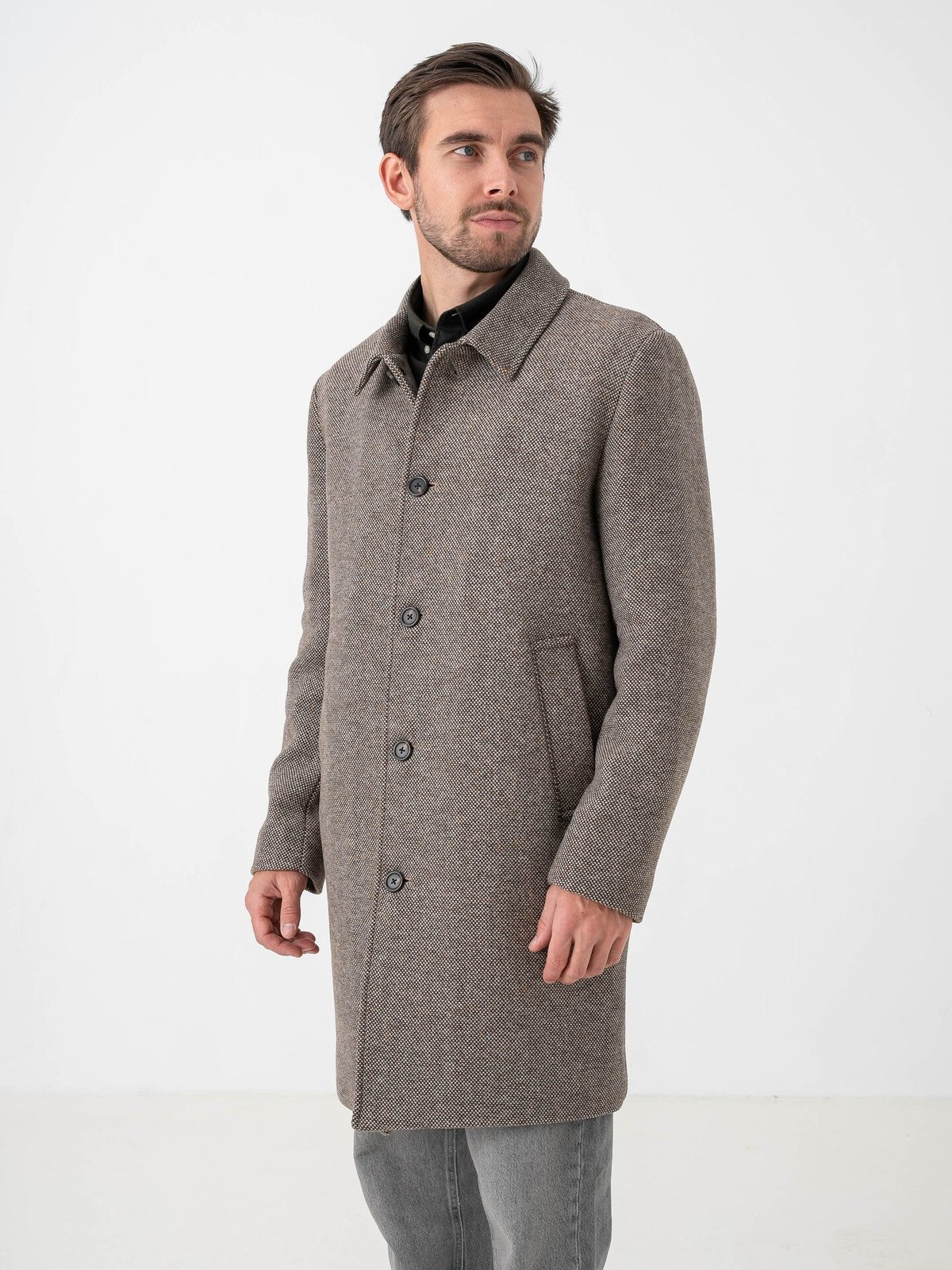 Selected Homme Archive Car Coat Demitasse Donegal