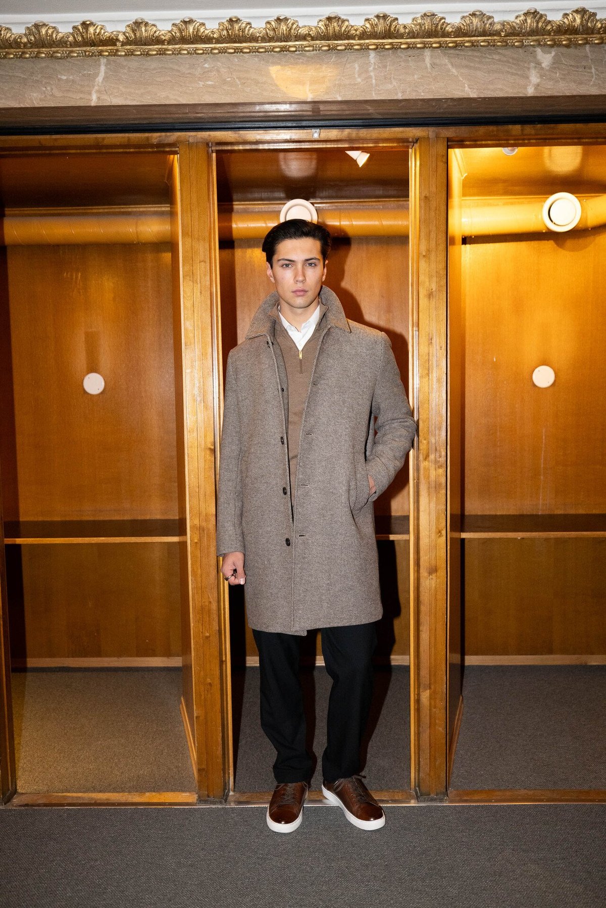 Selected Homme Archive Car Coat Demitasse Donegal