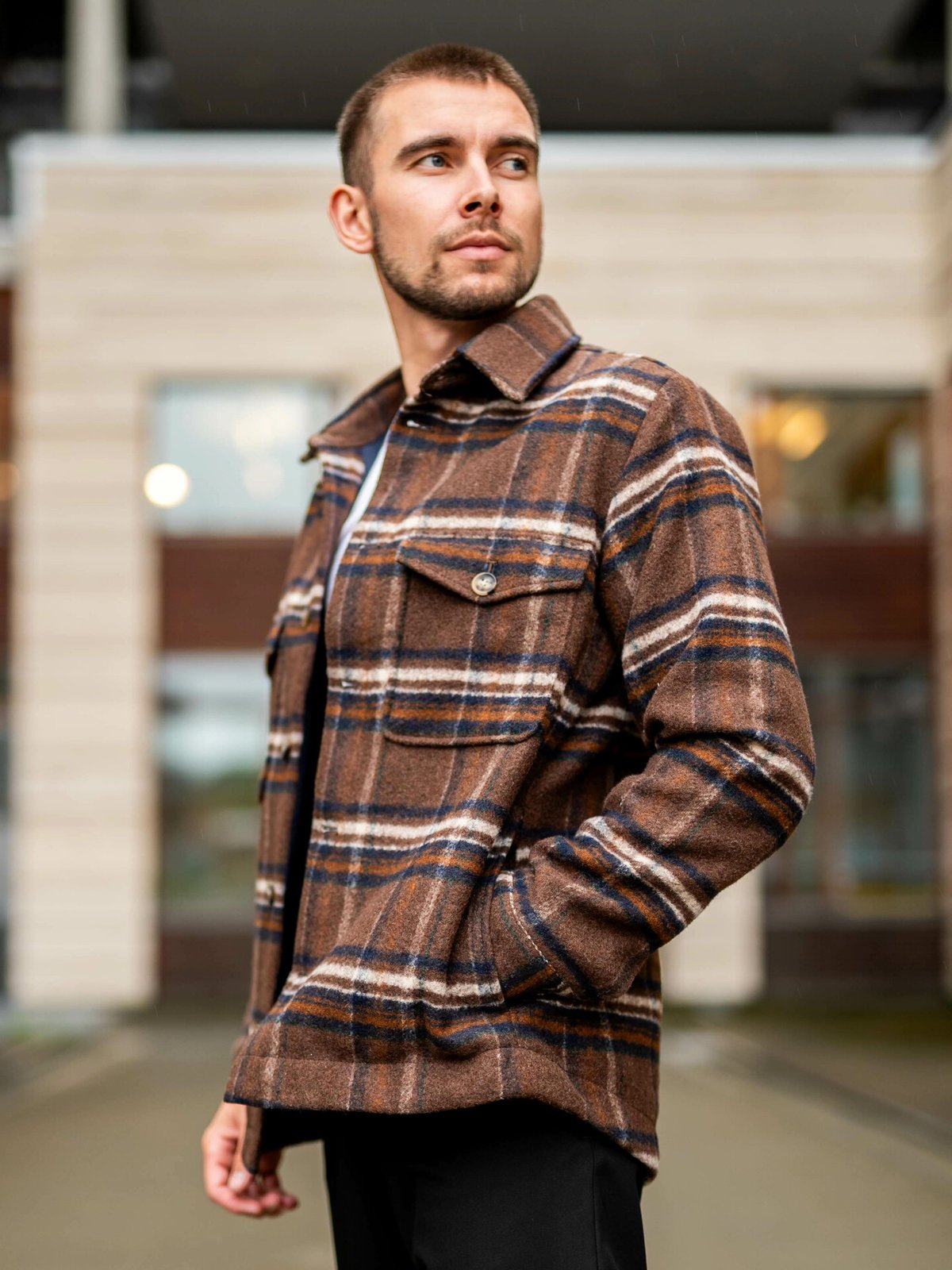 Selected Homme Selected Homme Archive Overshirt Rain Drum