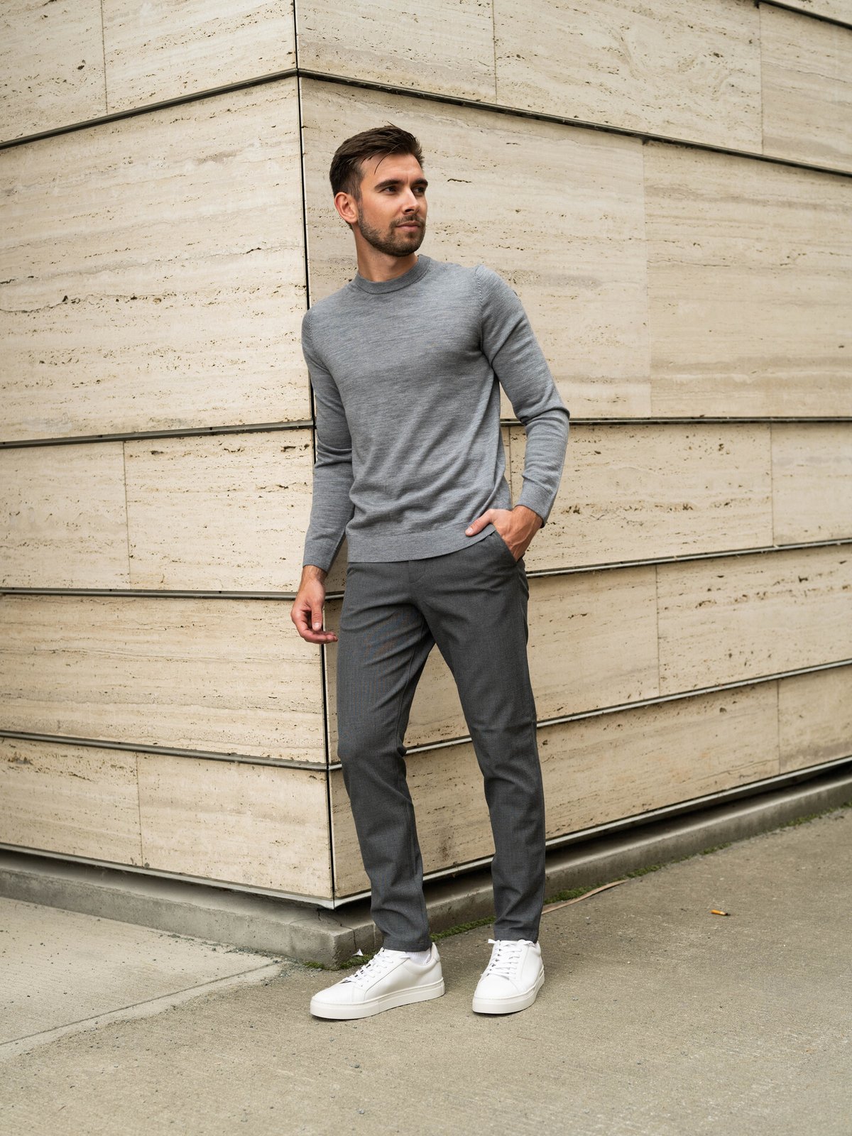 Selected Homme Slim Robert Flex 175 Pant Grey Melange