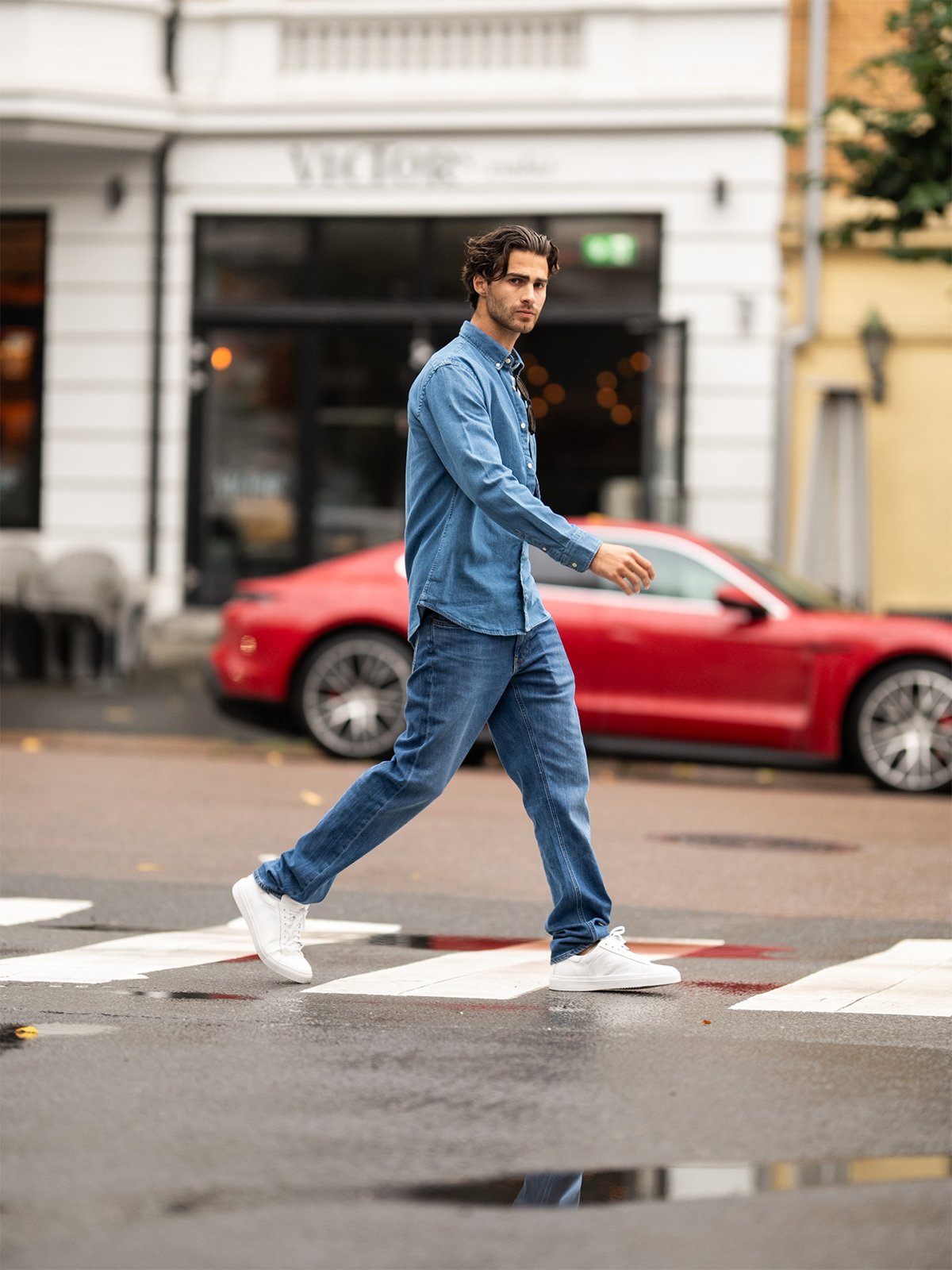 Selected Homme Selected Homme Reg Rick-Denim New Shirt Long Sleeve Medium Blue Denim