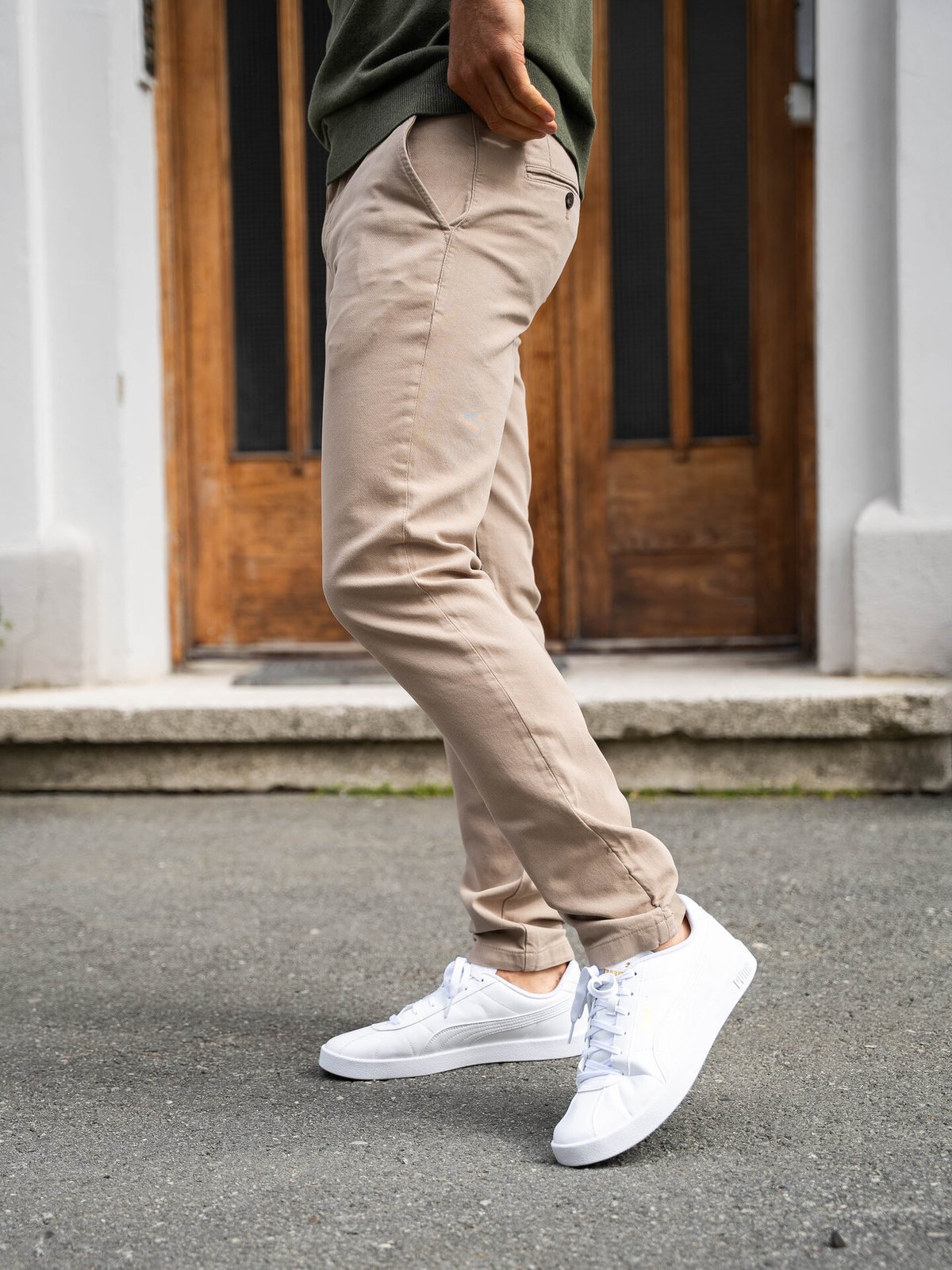 Selected Homme Slim Miles Structure Dyed Pant Pure Cashmere