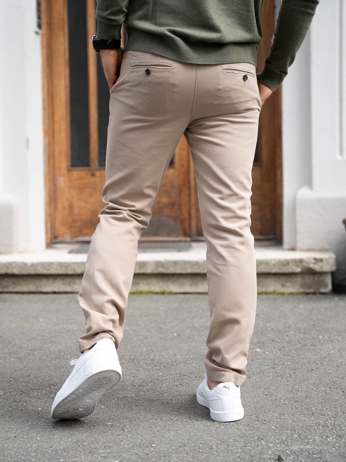 Selected Homme Slim Miles Structure Dyed Pant Pure Cashmere