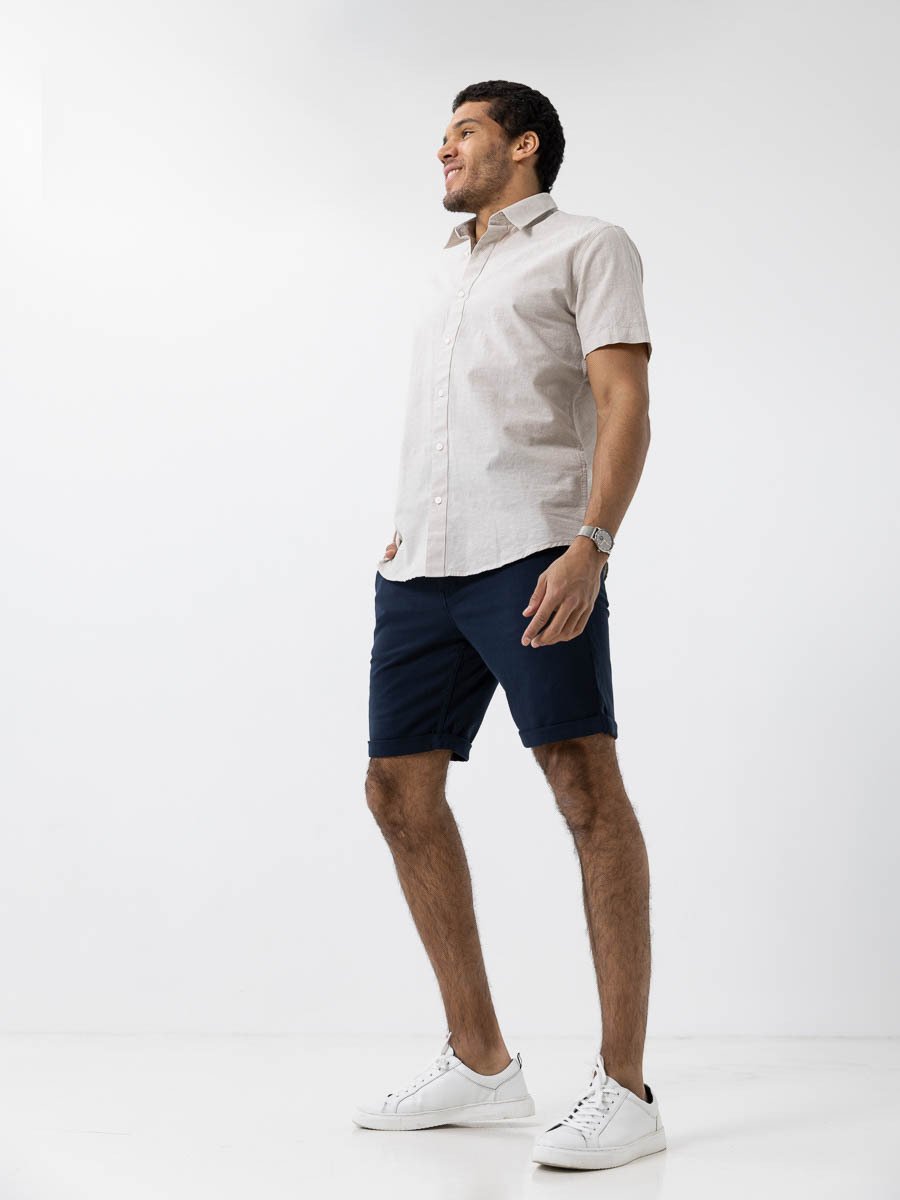 Selected Homme Slim Luton Flex Shorts Dark Sapphire