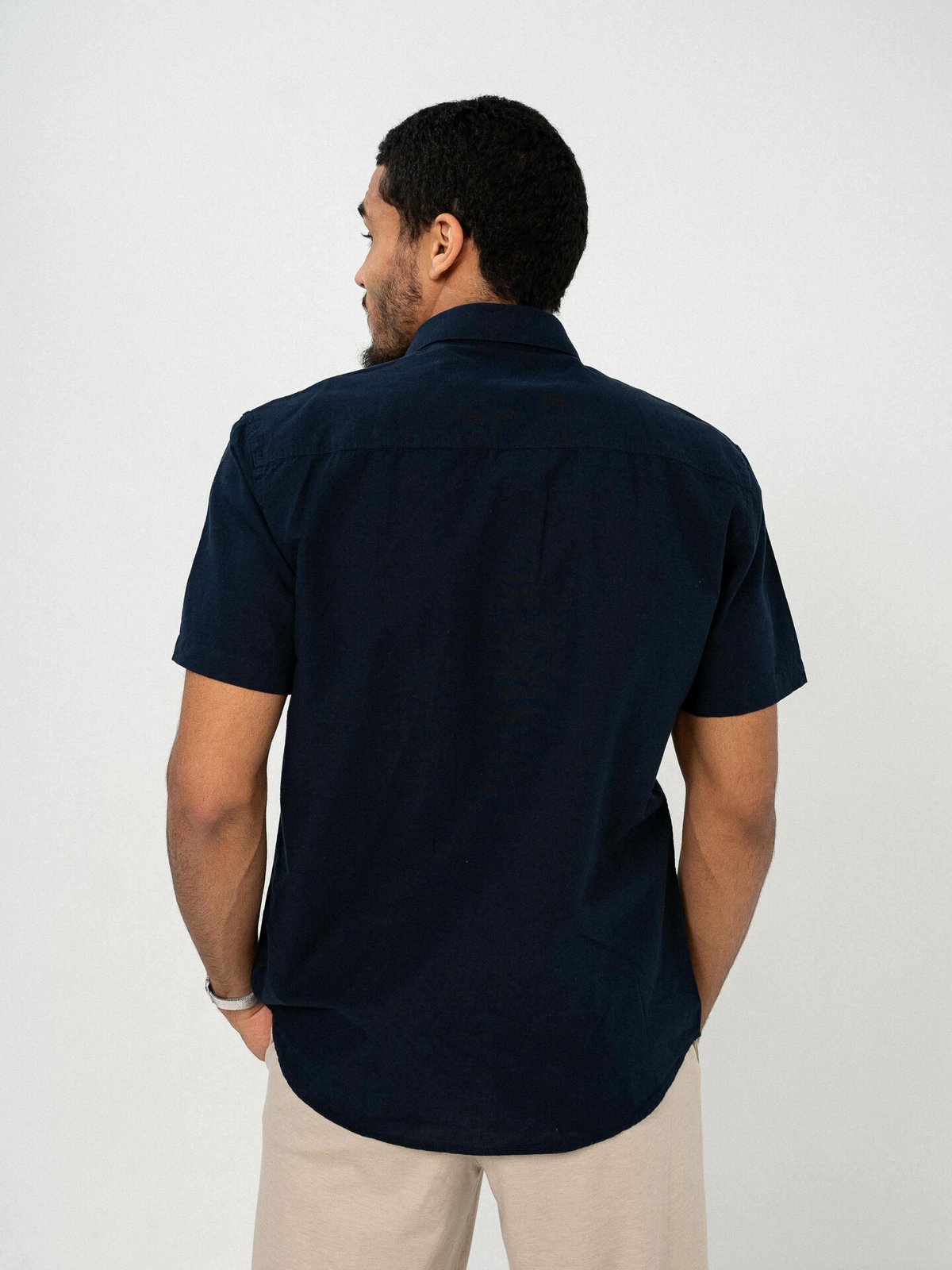 Selected Homme Reg-Sun Shirt Short Sleeve Sky Captain