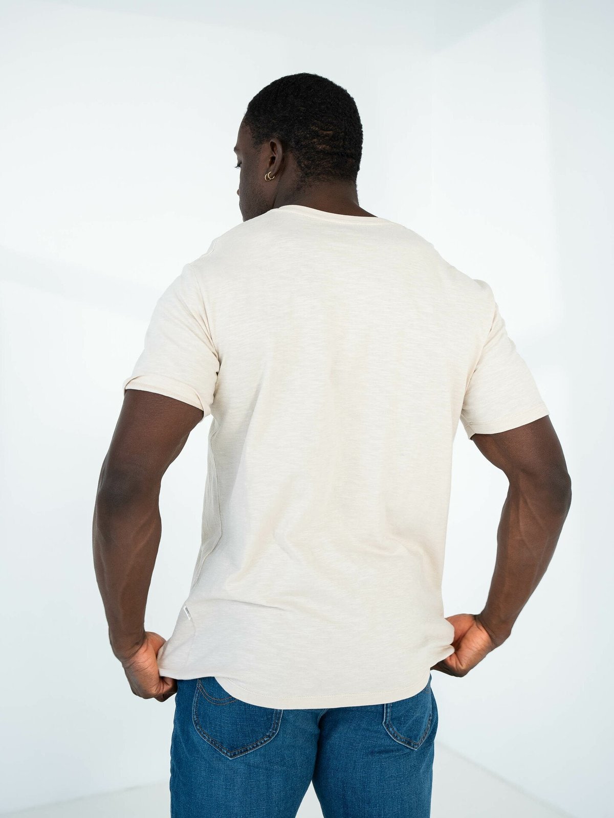 Selected Homme Aspen Slub Short Sleeve O-Neck Tee Oatmeal