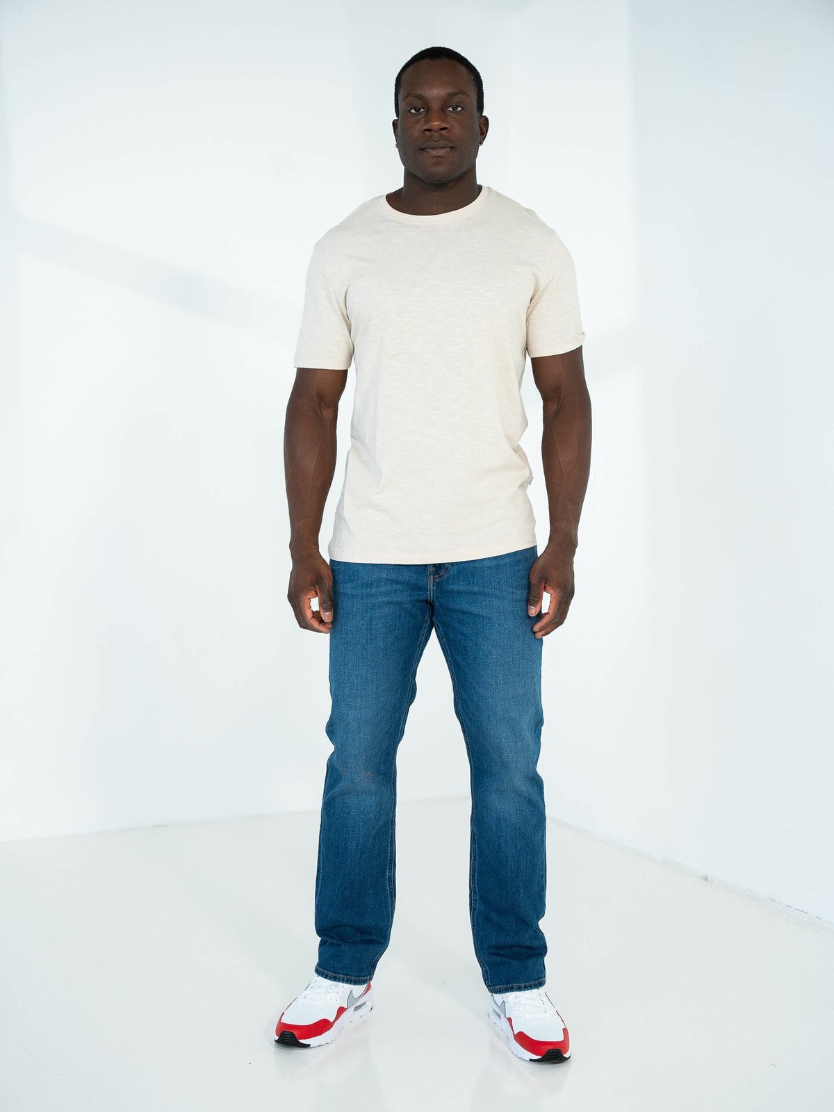 Selected Homme Aspen Slub Short Sleeve O-Neck Tee Oatmeal