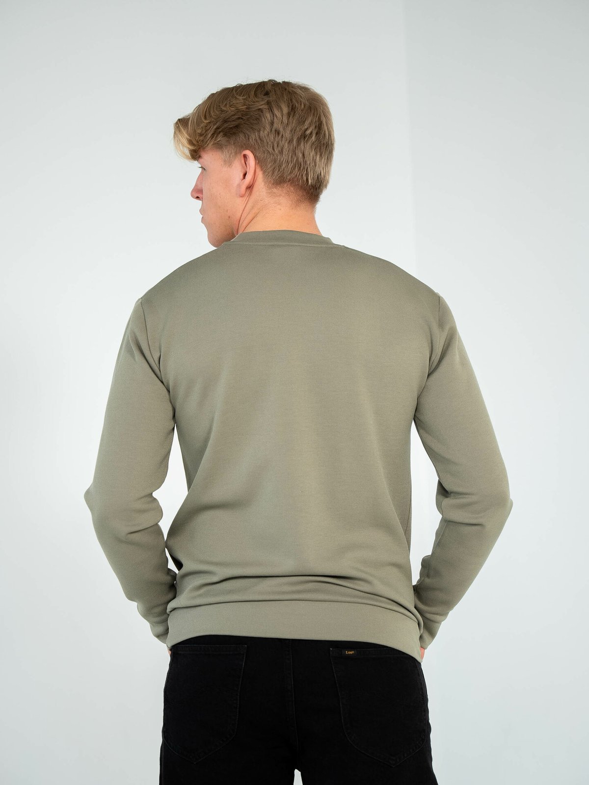 Selected Homme Emanuel Soft Crew Neck Sweat Vetiver