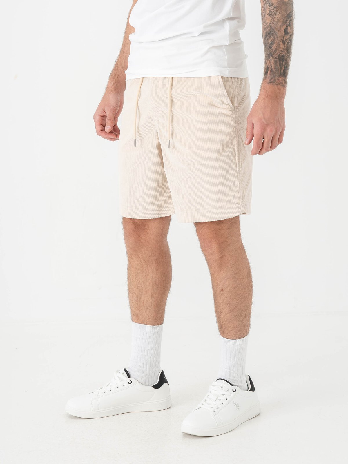 Selected Homme Regular Jace Corduroy Shorts Fog