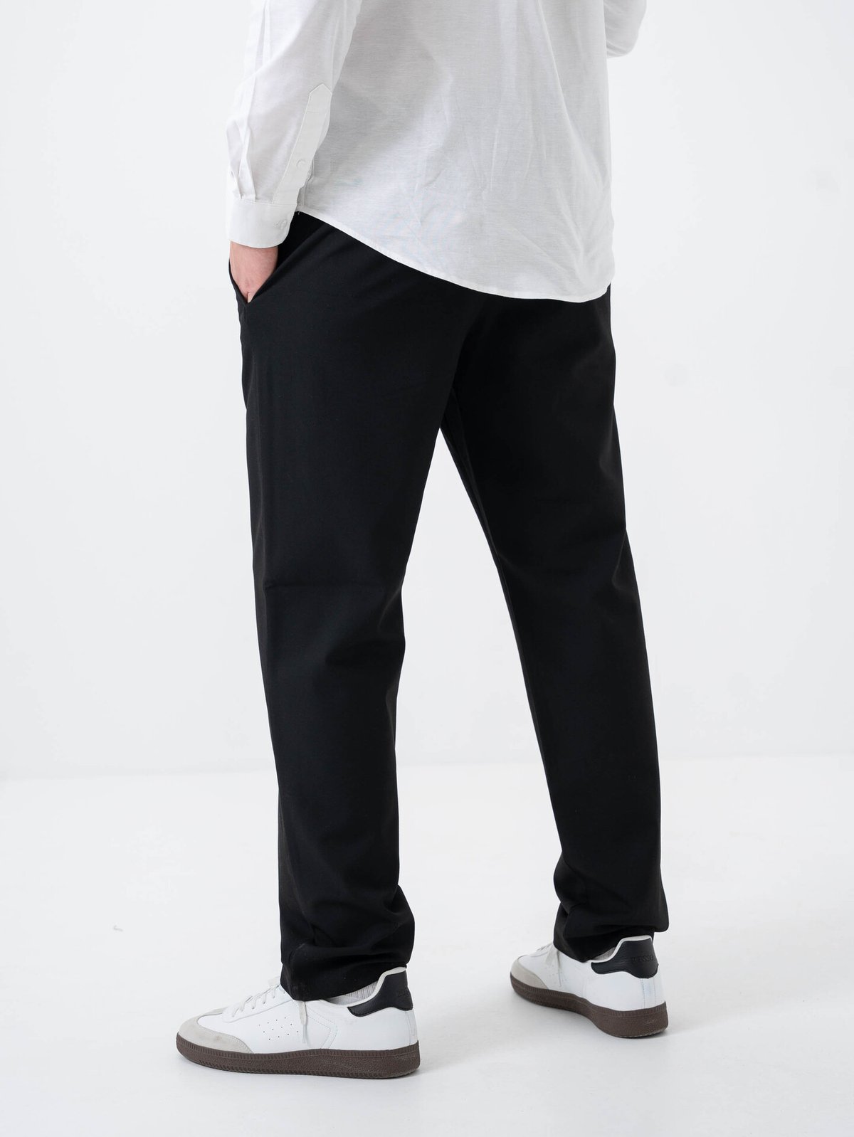 Selected Homme Straight Robert String Flex Pant Black