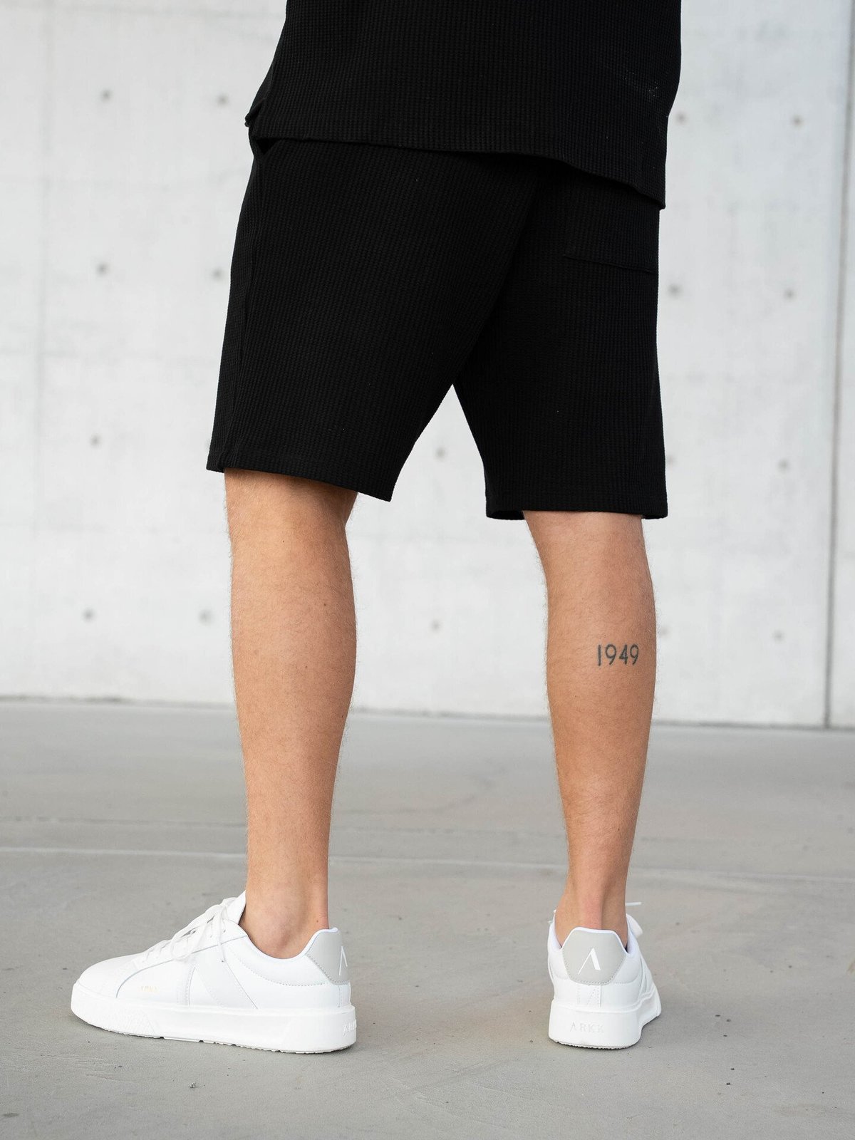 Selected Homme Loose Casper Waffle Short Sort