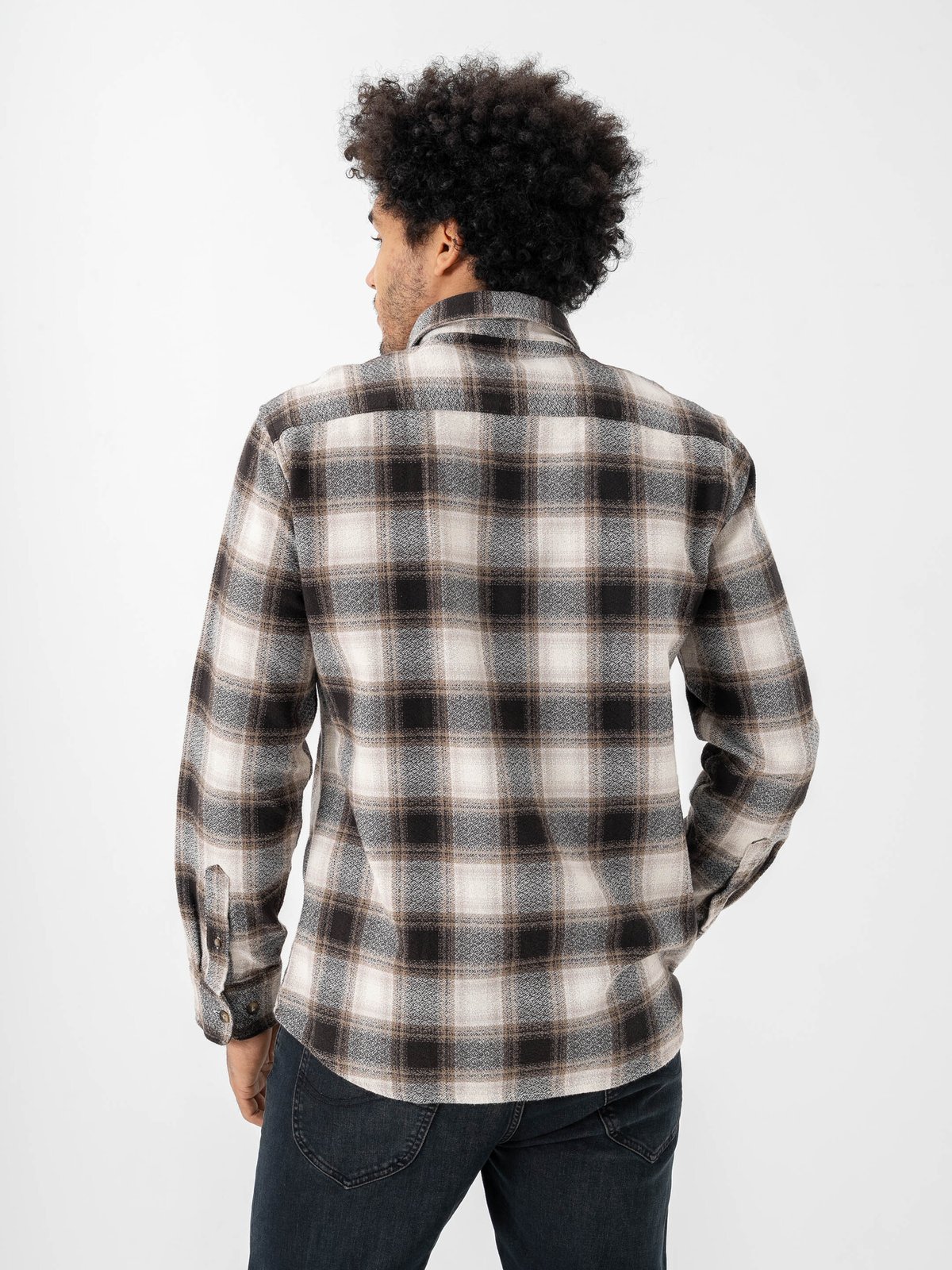 Selected Homme Regowen Grindle Check Shirt Long Sleeve Chocolate Torte Checks