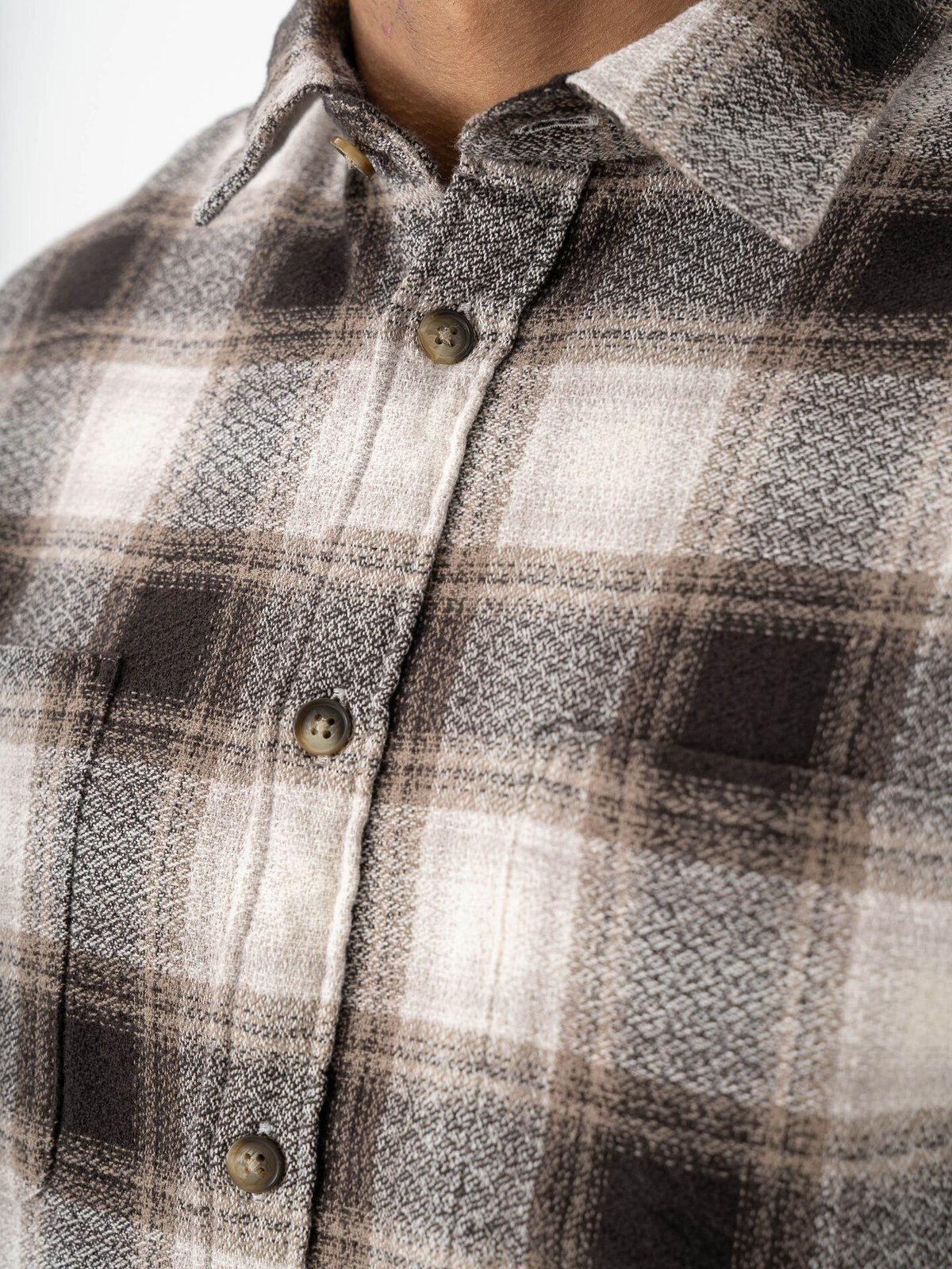 Selected Homme Regowen Grindle Check Shirt Long Sleeve Chocolate Torte Checks